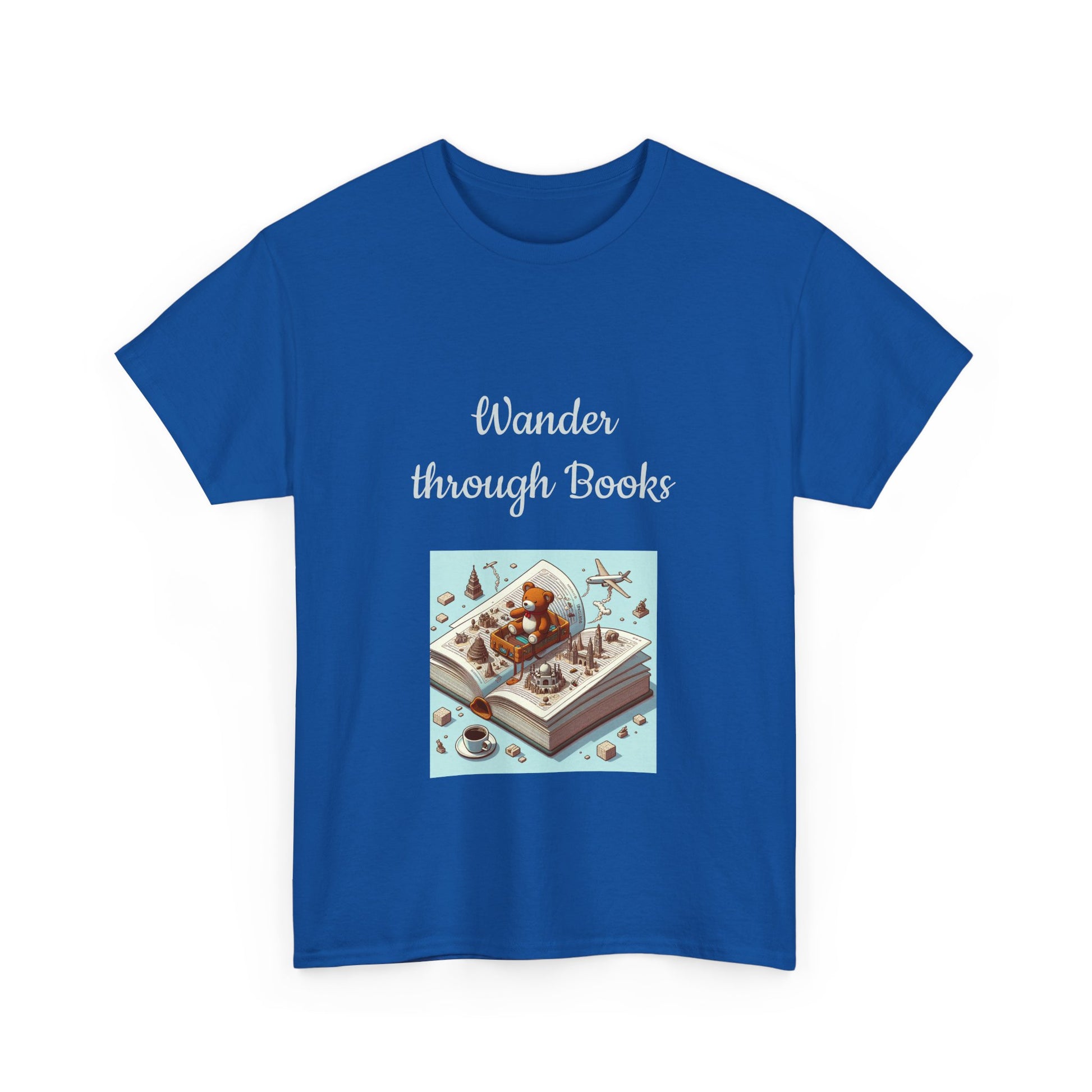 Book Lover's Unisex Heavy Cotton Tee - "Wander" - The Dreamer's Bookshop.