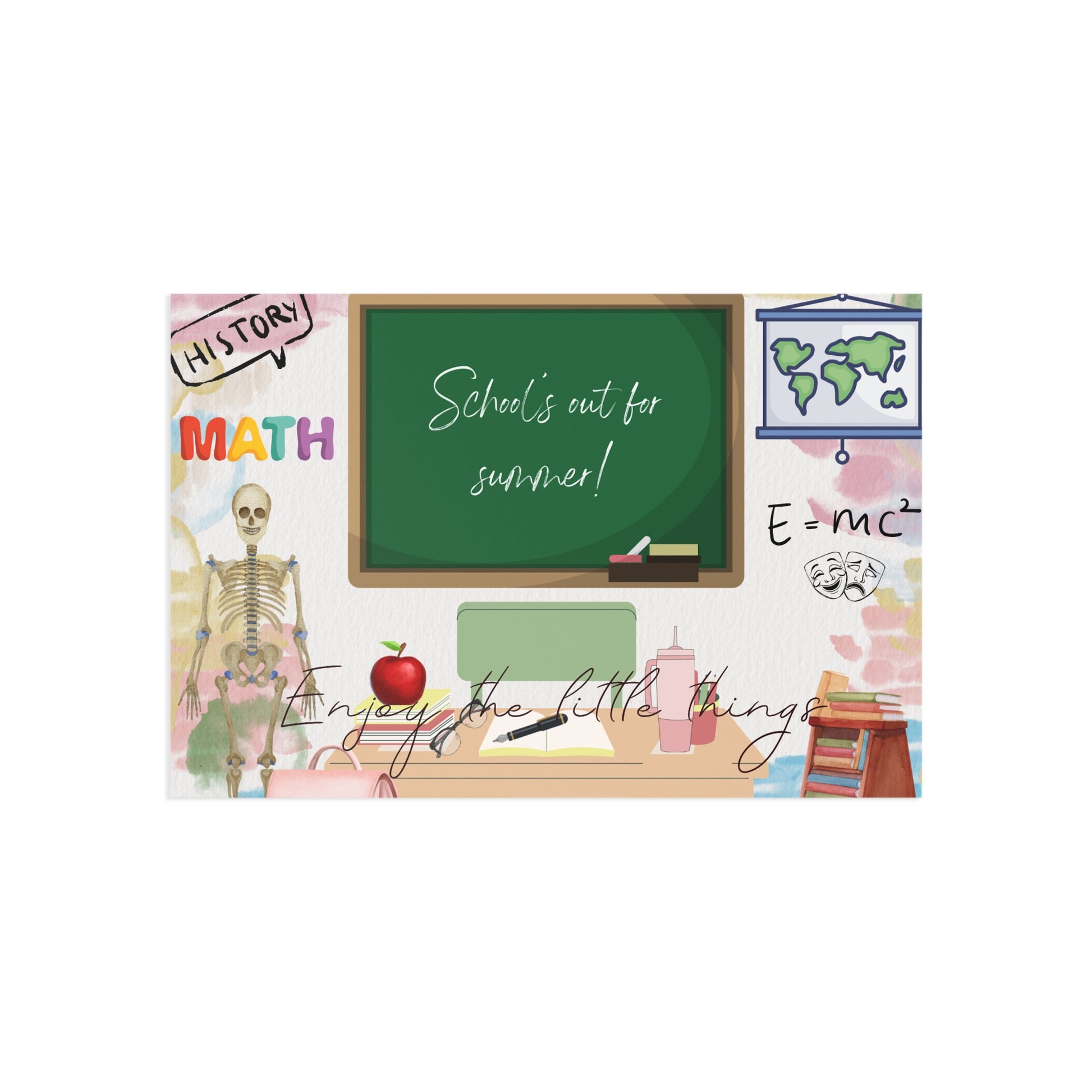 The Dreamer's Bookshop "School's Out" Enjoy the Little Things Card - The Dreamer's Bookshop.