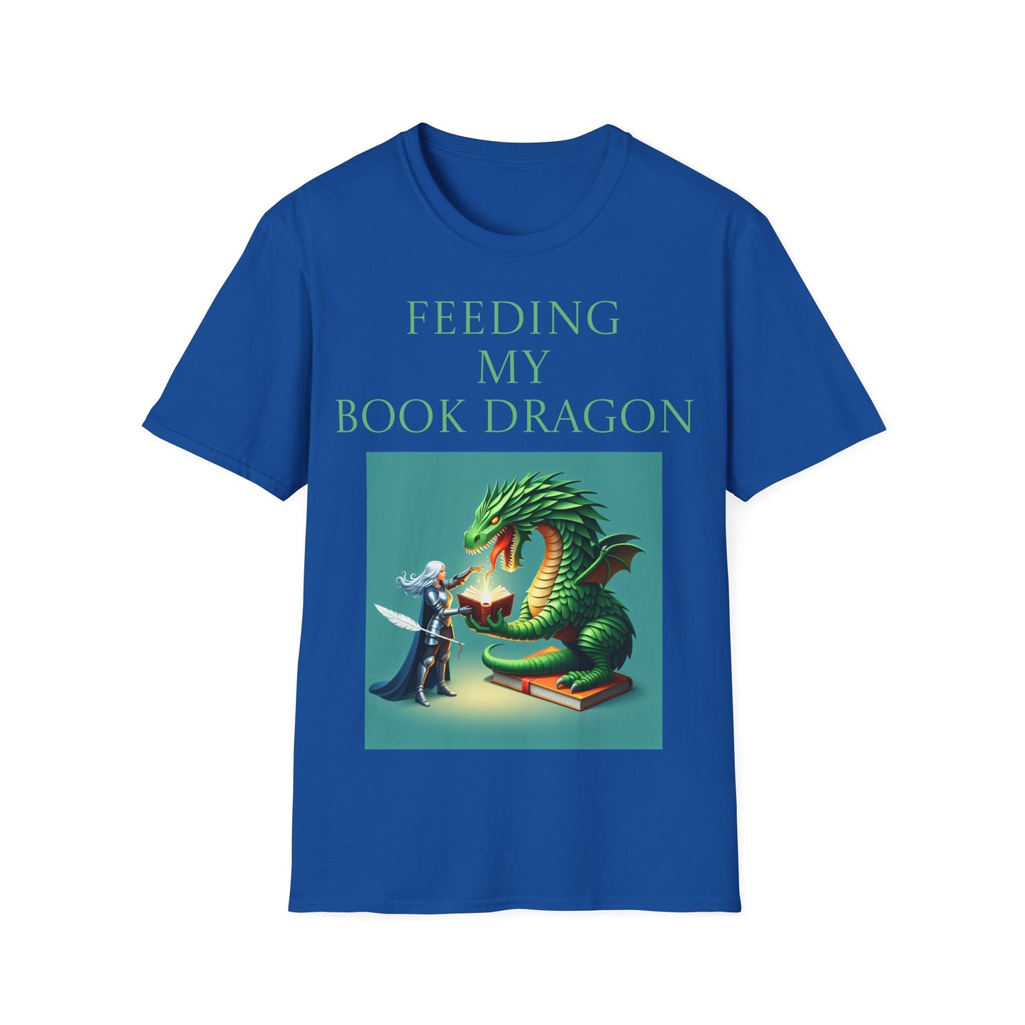 Unisex -Inspired T-Shirt - "Book Dragon" - Perfect for Book Lovers - The Dreamer's Bookshop.
