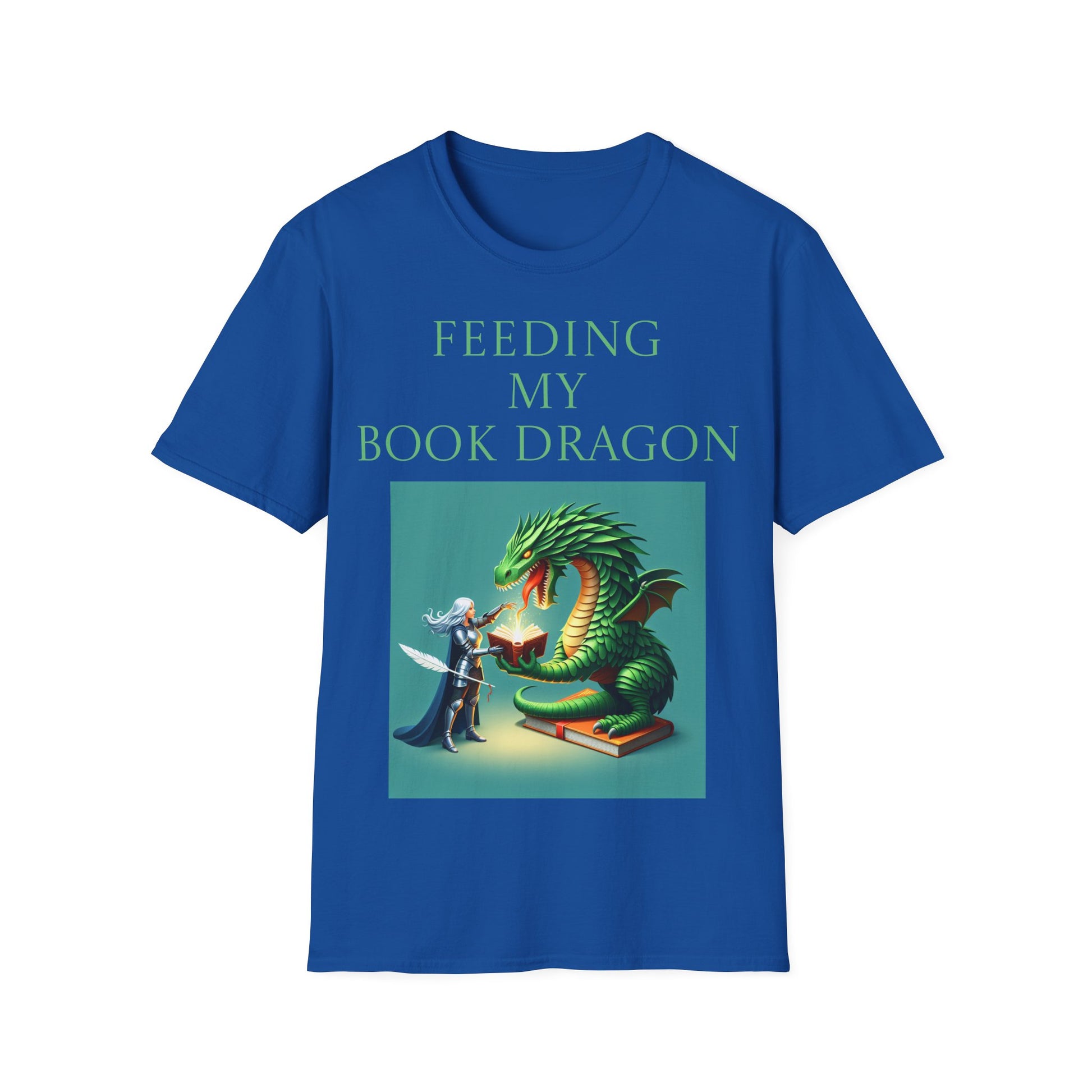 Unisex -Inspired T-Shirt - "Book Dragon" - Perfect for Book Lovers - The Dreamer's Bookshop.