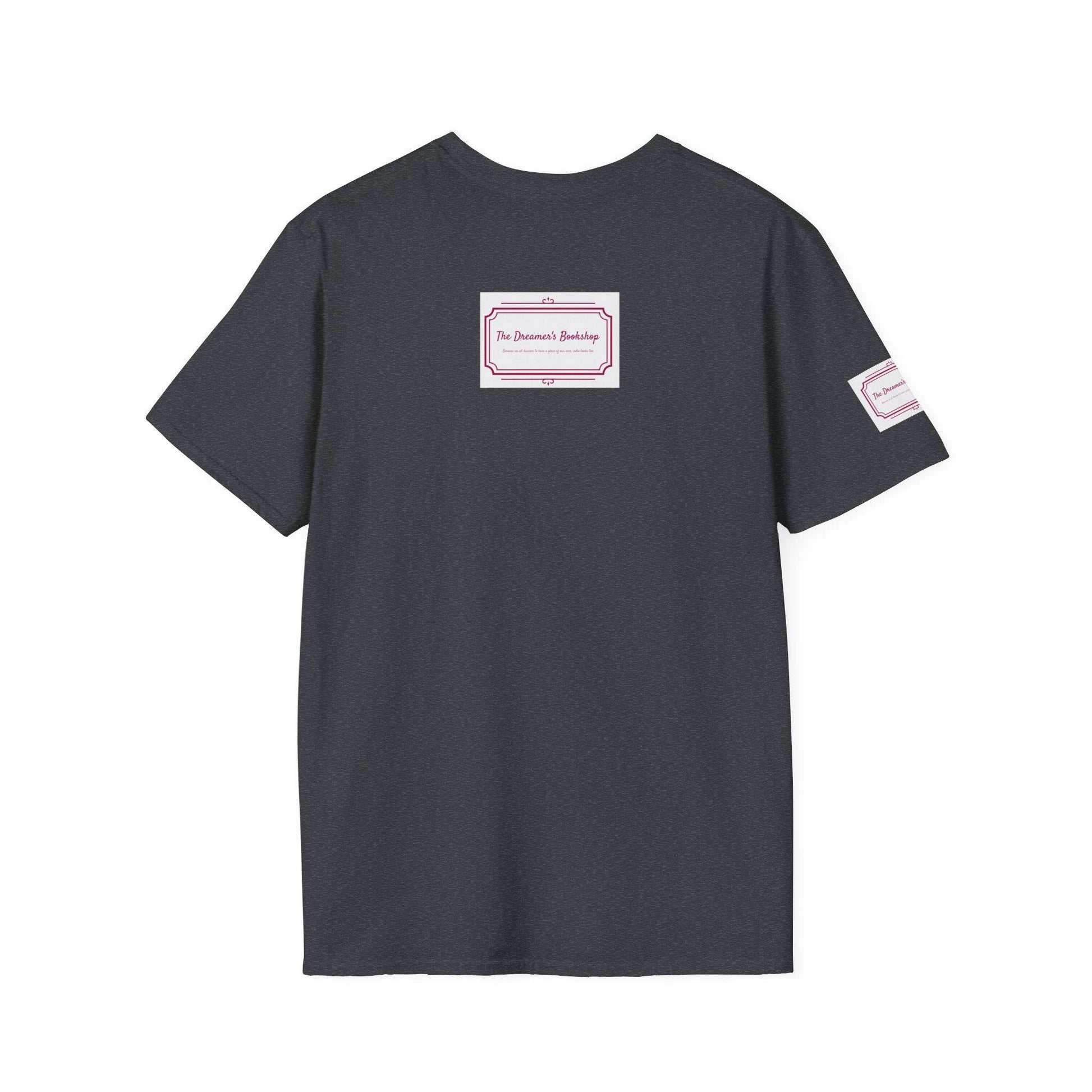 Inspirational Unisex Softstyle T-Shirt - 'Keep Breathing' Motivational Design - The Dreamer's Bookshop.