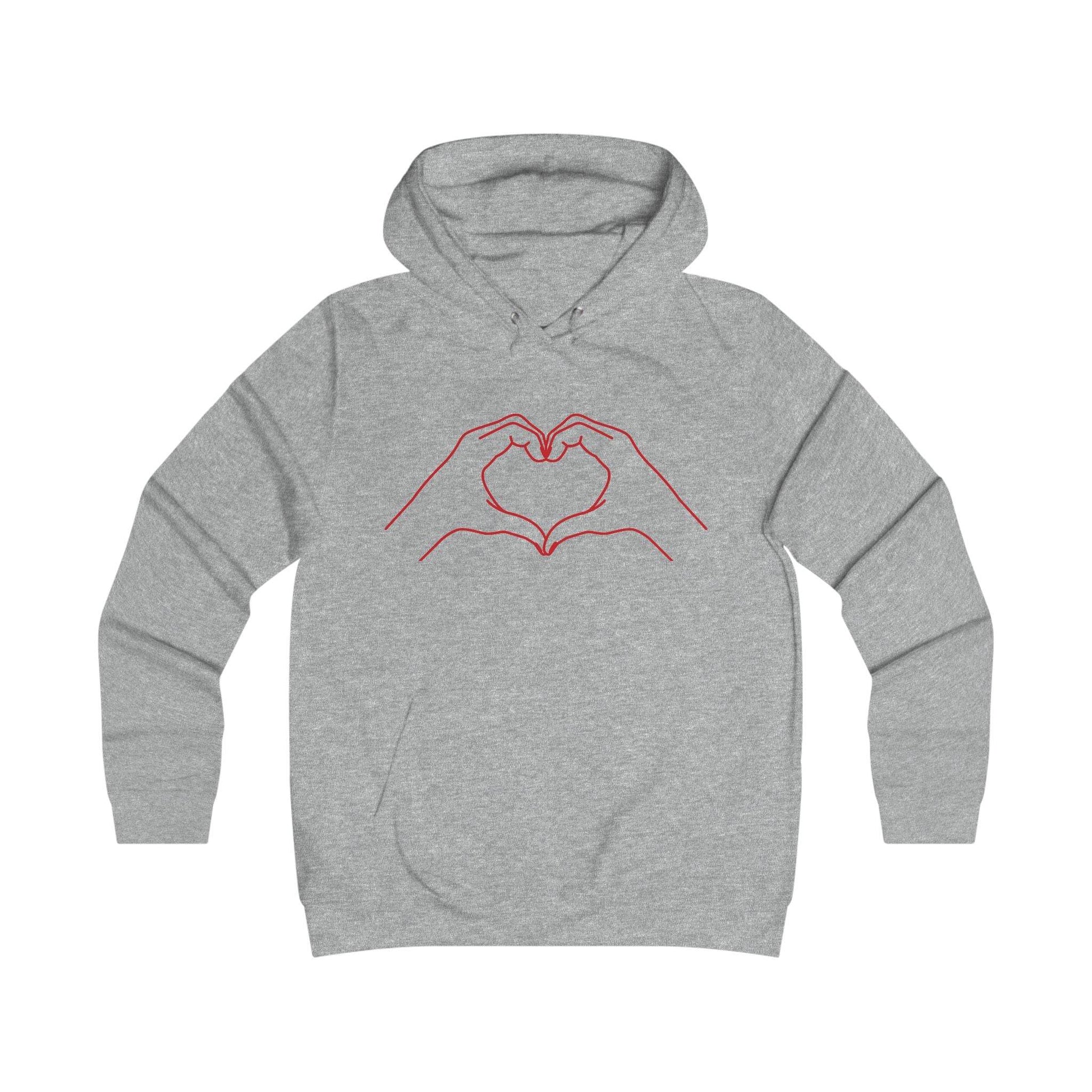 Girlie Heart & Dreams College Hoodie - Cozy Style for women - The Dreamer's Bookshop.