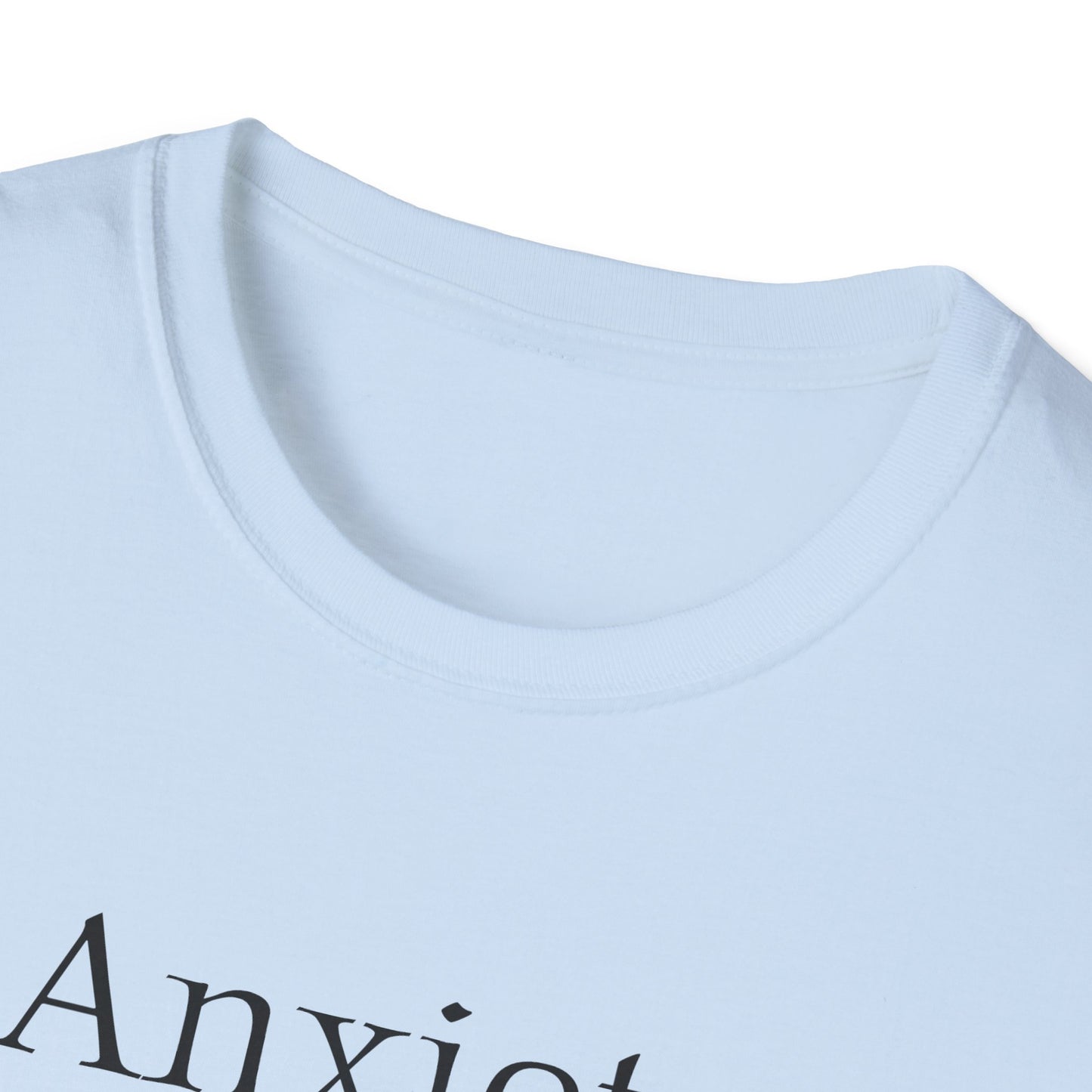 Anxiety Warrior Unisex Softstyle T-Shirt - Empowering Battle Against Mental Health