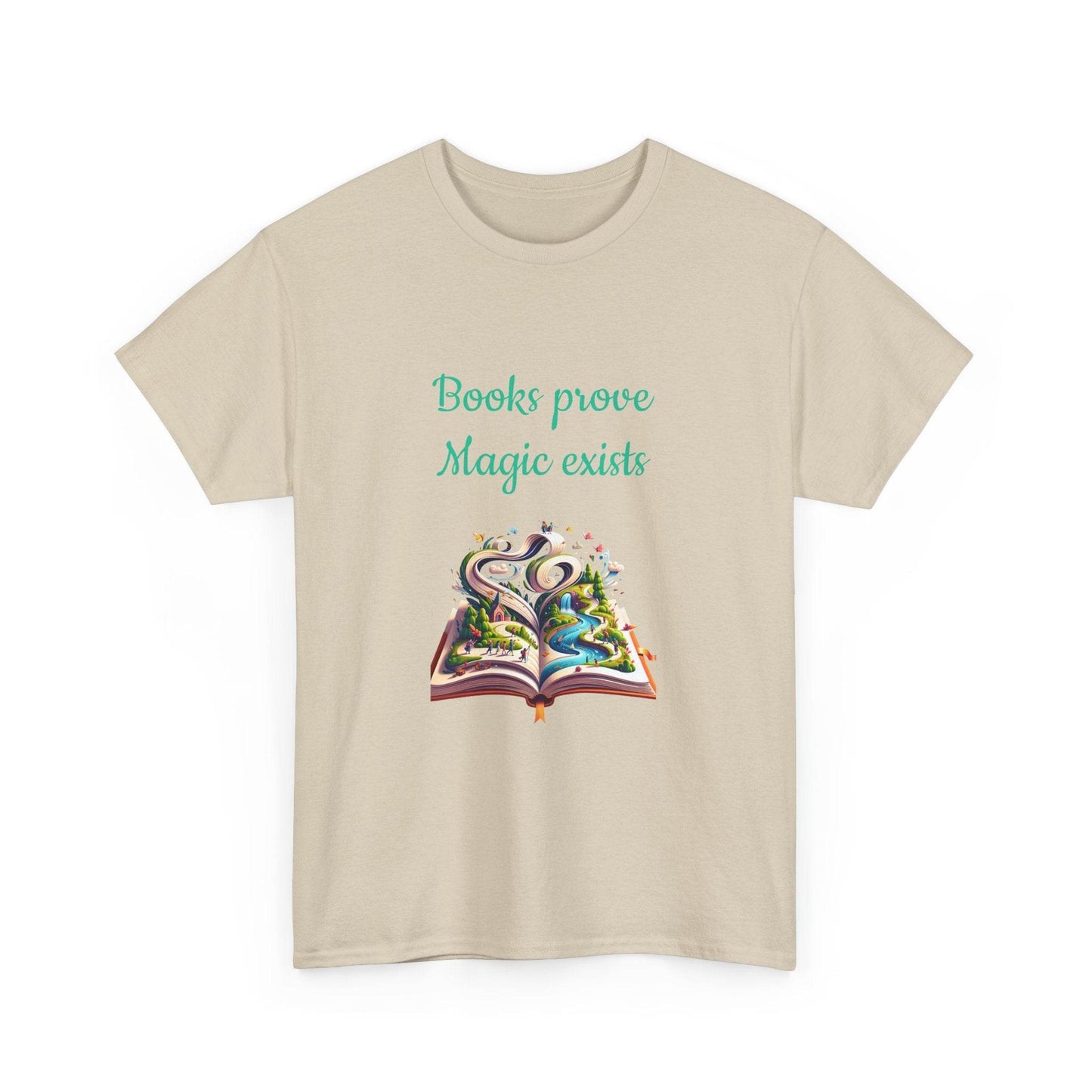 Magic exists - Unisex Heavy Cotton Tee for Book Lovers - The Dreamer's Bookshop.