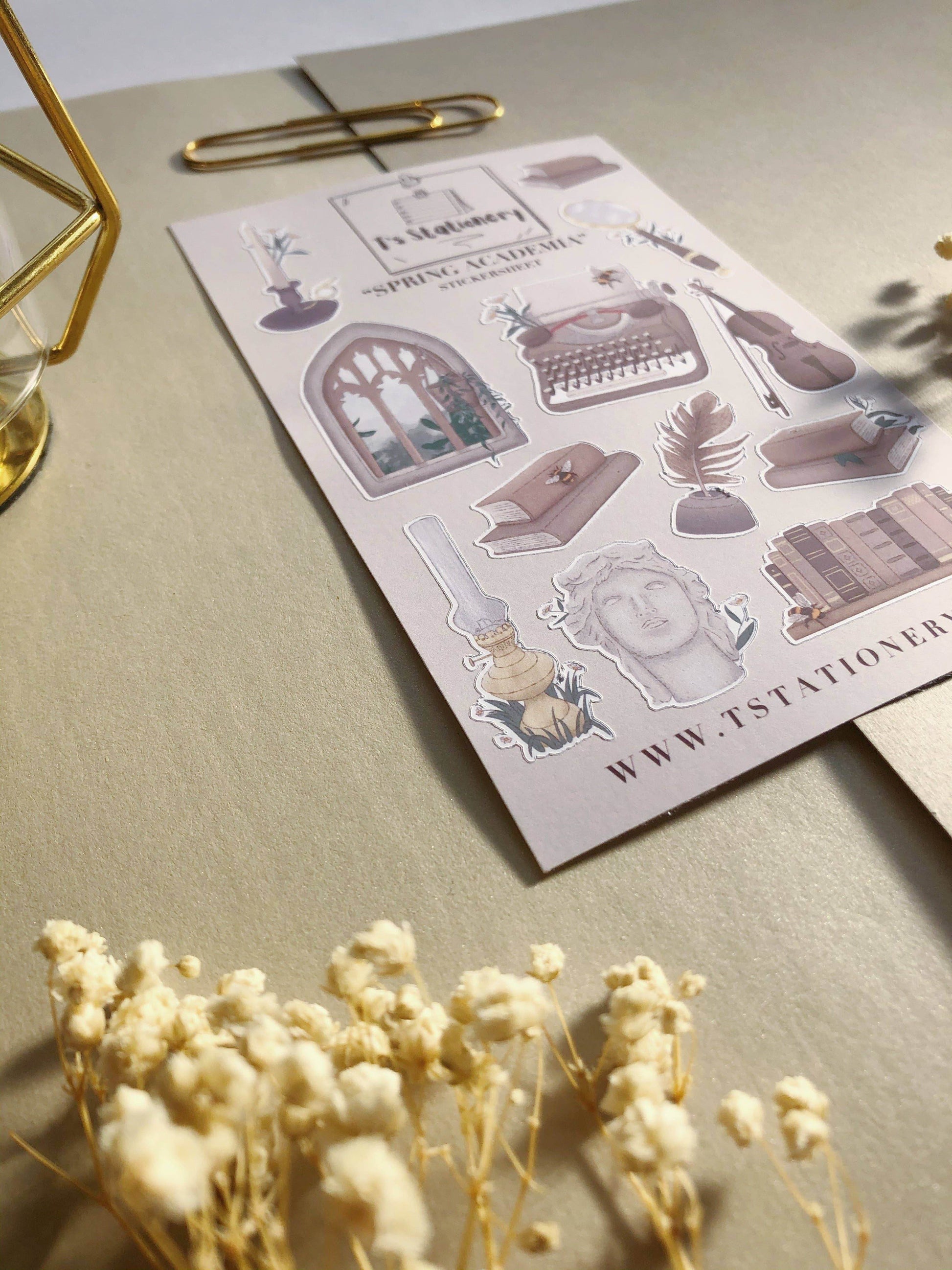 T's Stationery - „Spring Academia” - The Dreamer's Bookshop.