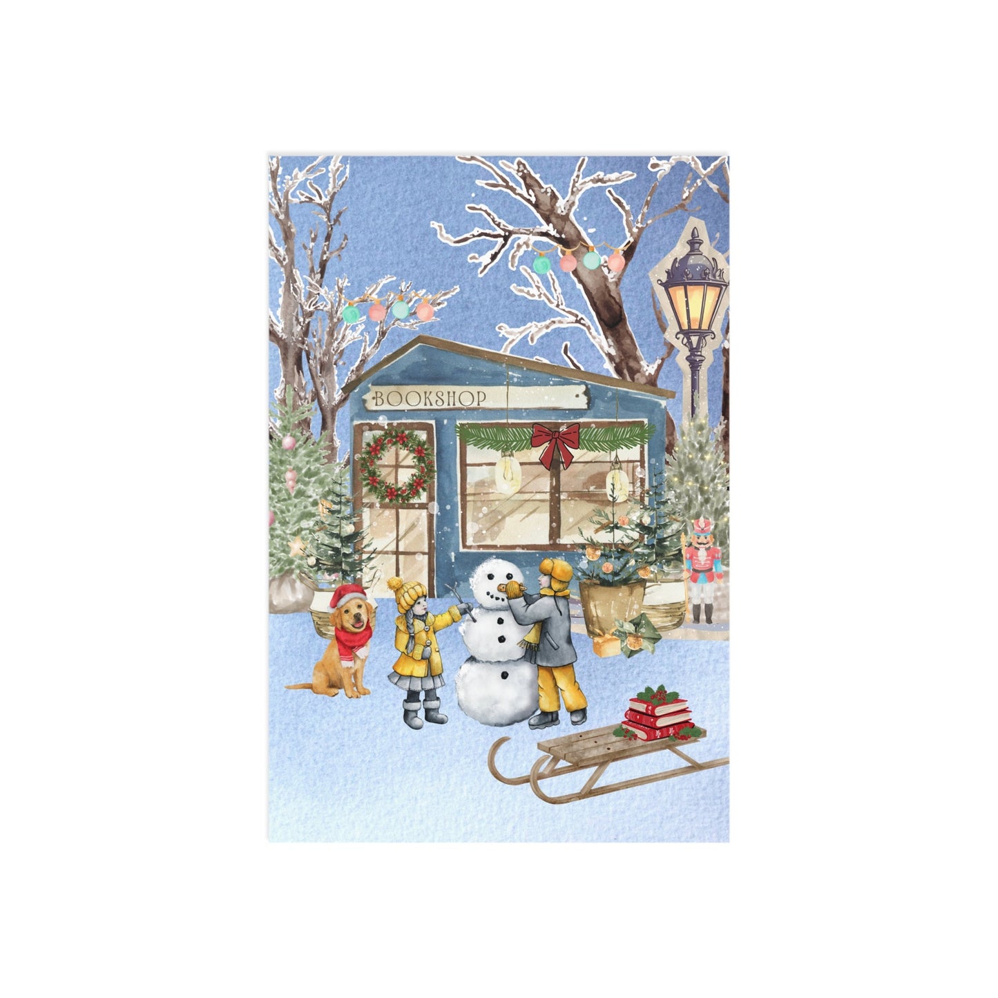 The Dreamer's Bookshop "Winter Bookshop" Christmas Card
