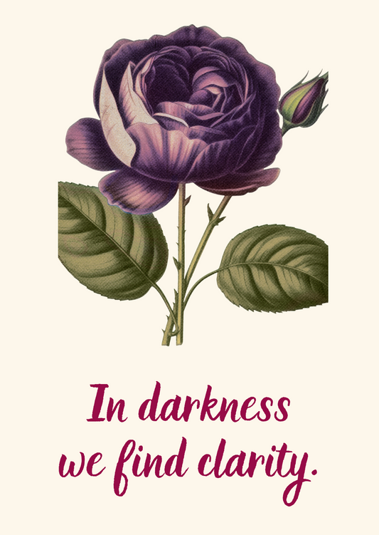 The Dreamer's Bookshop "In Darkness" Love Yourself Card - The Dreamer's Bookshop.
