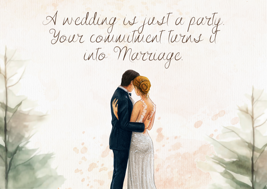 The Dreamer's Bookshop "Just a Party" Wedding Card - The Dreamer's Bookshop.