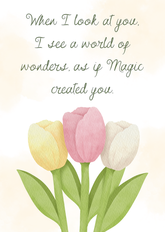 The Dreamer's Bookshop "When I Look" Affection Card - The Dreamer's Bookshop.