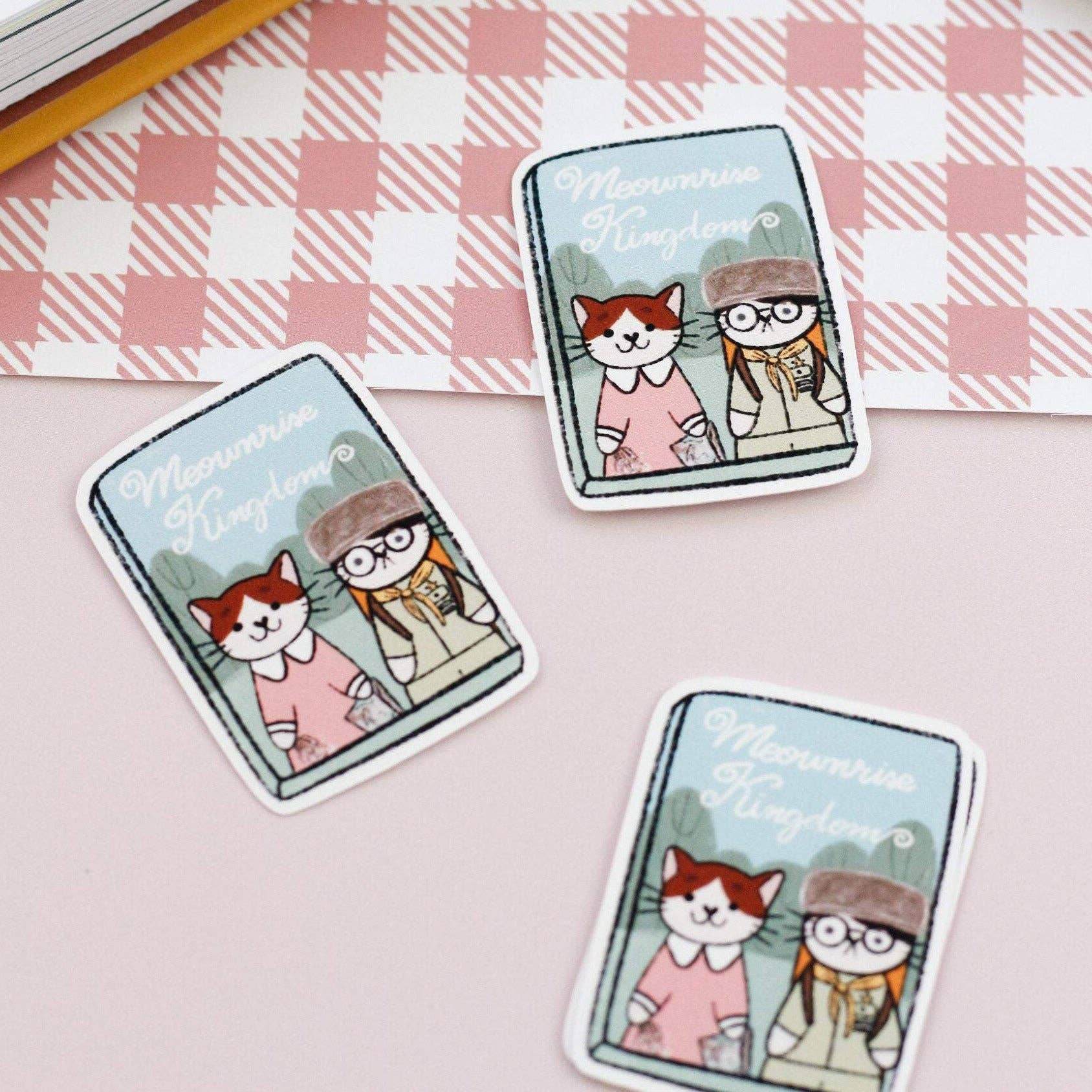 My Sweet Paper Card - Meownrise Kingdom - Kattensticker - The Dreamer's Bookshop.