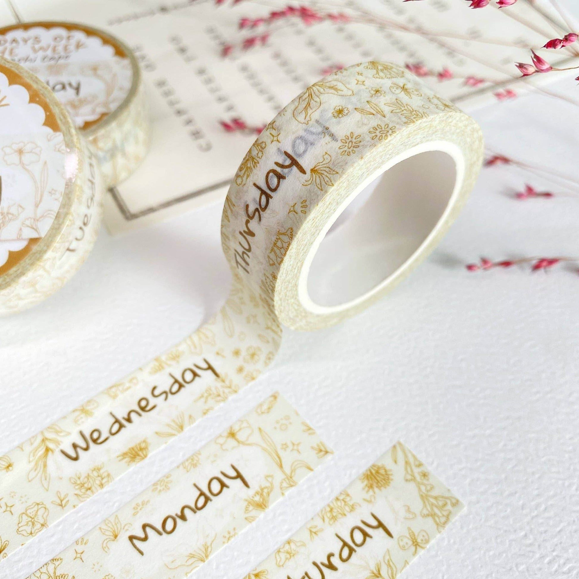 LETTOOn - Washi-tape - Dagen van de week - The Dreamer's Bookshop.