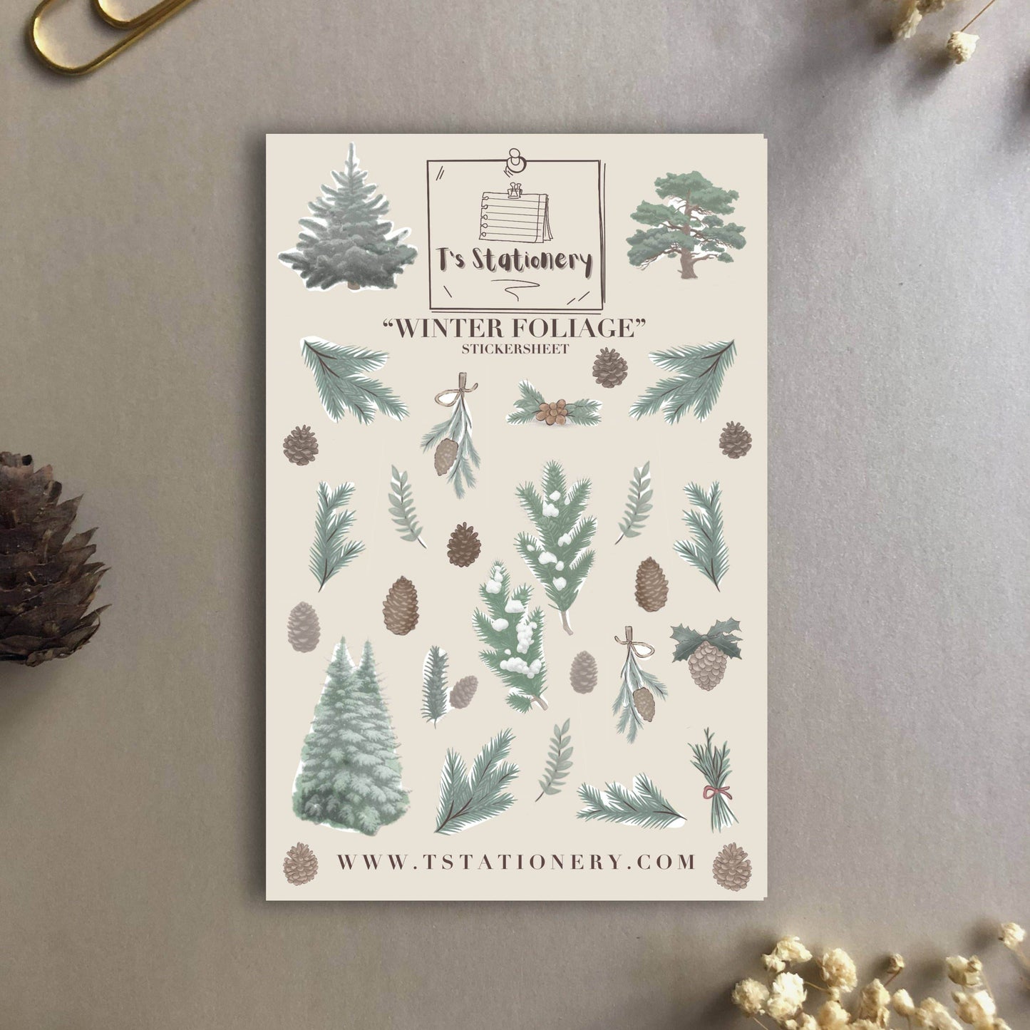 T's Stationery - „Winterblad” - The Dreamer's Bookshop.