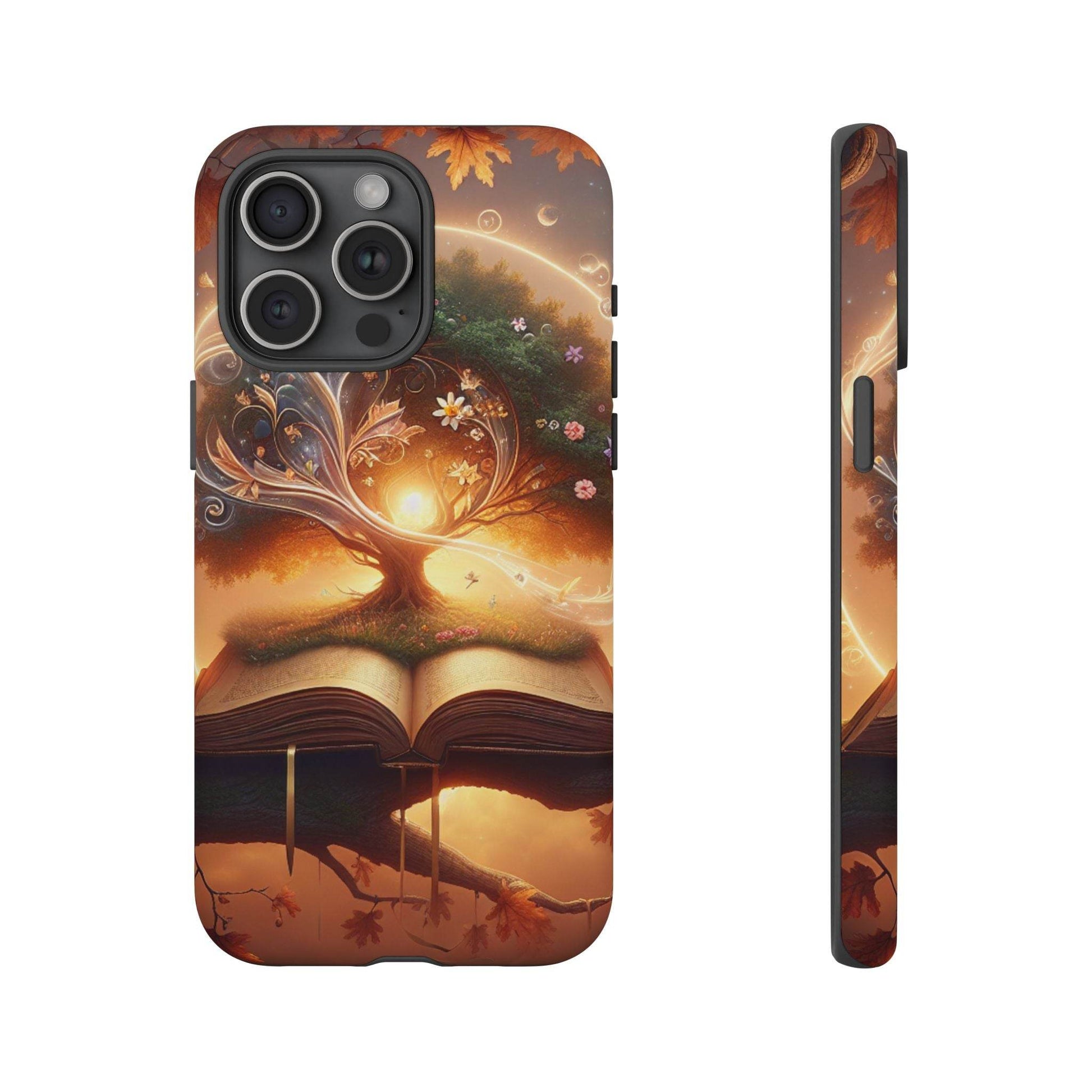 Nature-Inspired iPhone & Samsung Phone Case with Tree of Life Design - The Dreamer's Bookshop.