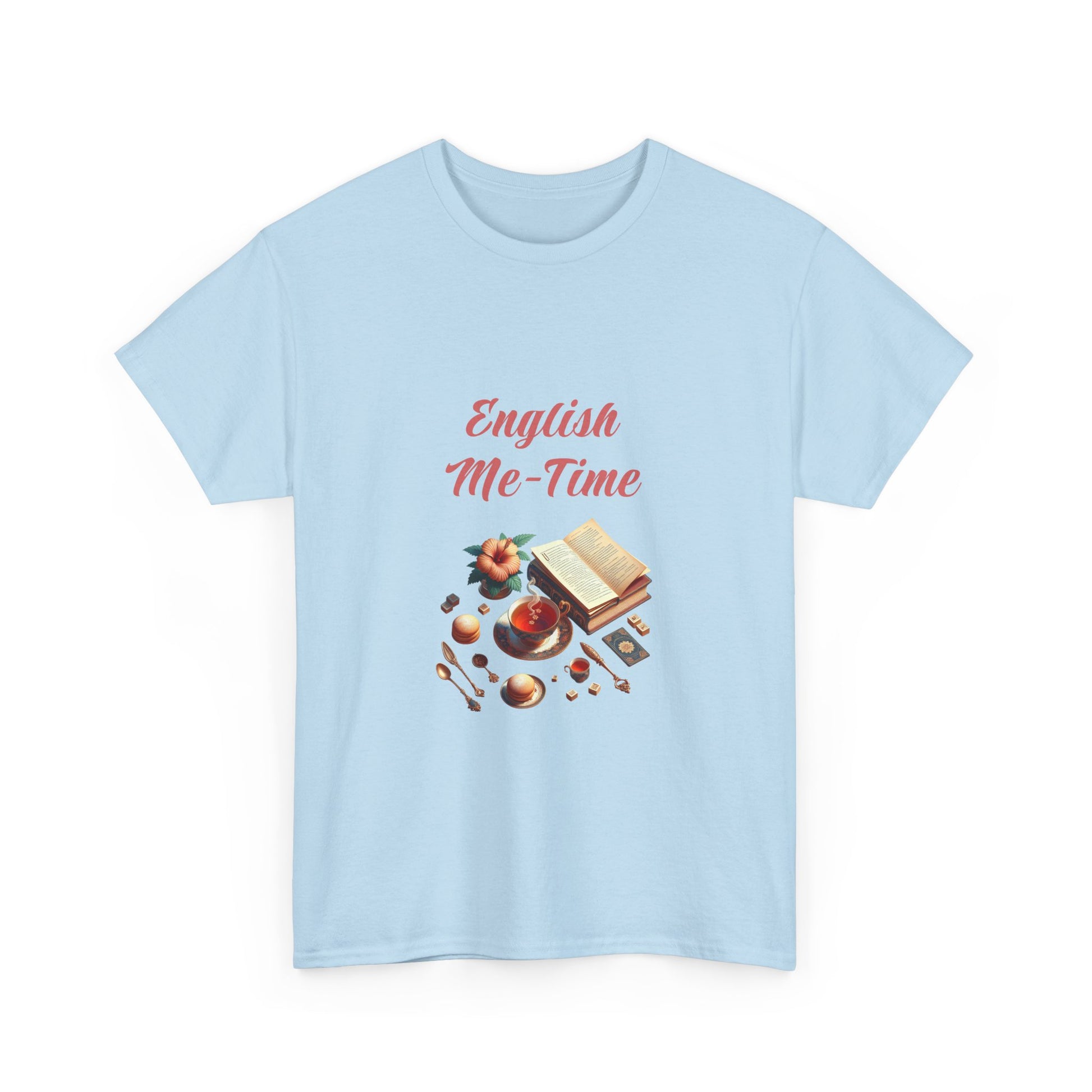 Book Lover's Unisex Heavy Cotton Tee - "Me-Time" - The Dreamer's Bookshop.