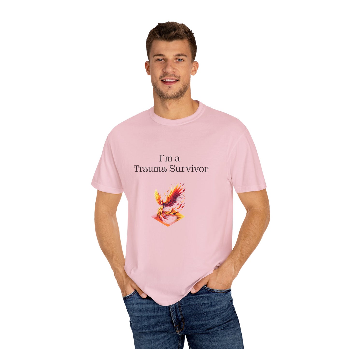 Trauma Survivor Unisex Garment-Dyed T-Shirt - Empowering Supportive Apparel