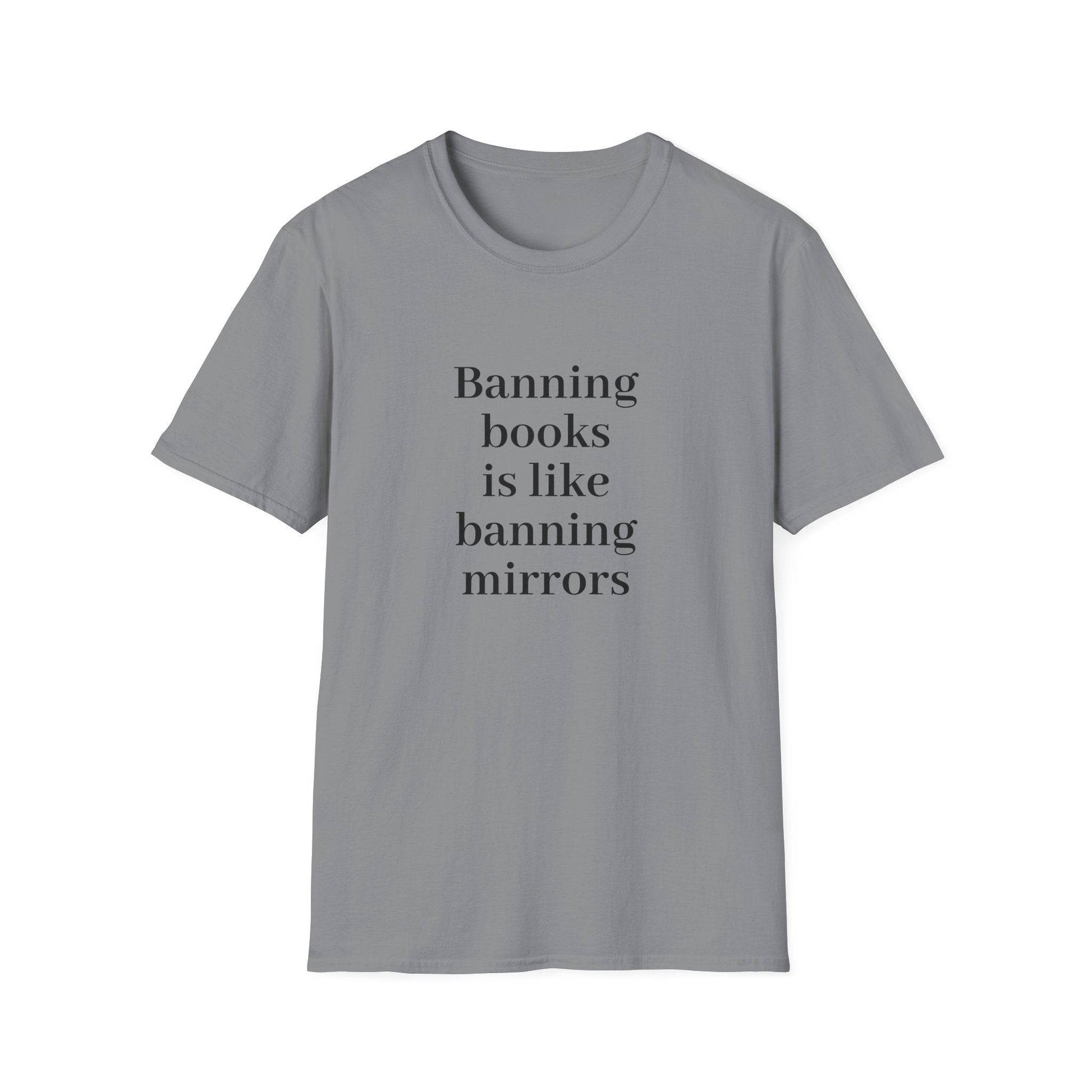 Unisex Softstyle T-Shirt - 'Banning Books' - The Dreamer's Bookshop.