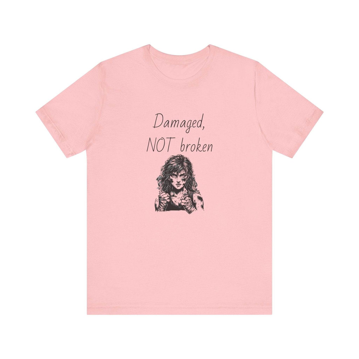 Damaged, NOT broken Inspirational T-Shirt | Unisex Short Sleeve Tee - The Dreamer's Bookshop.