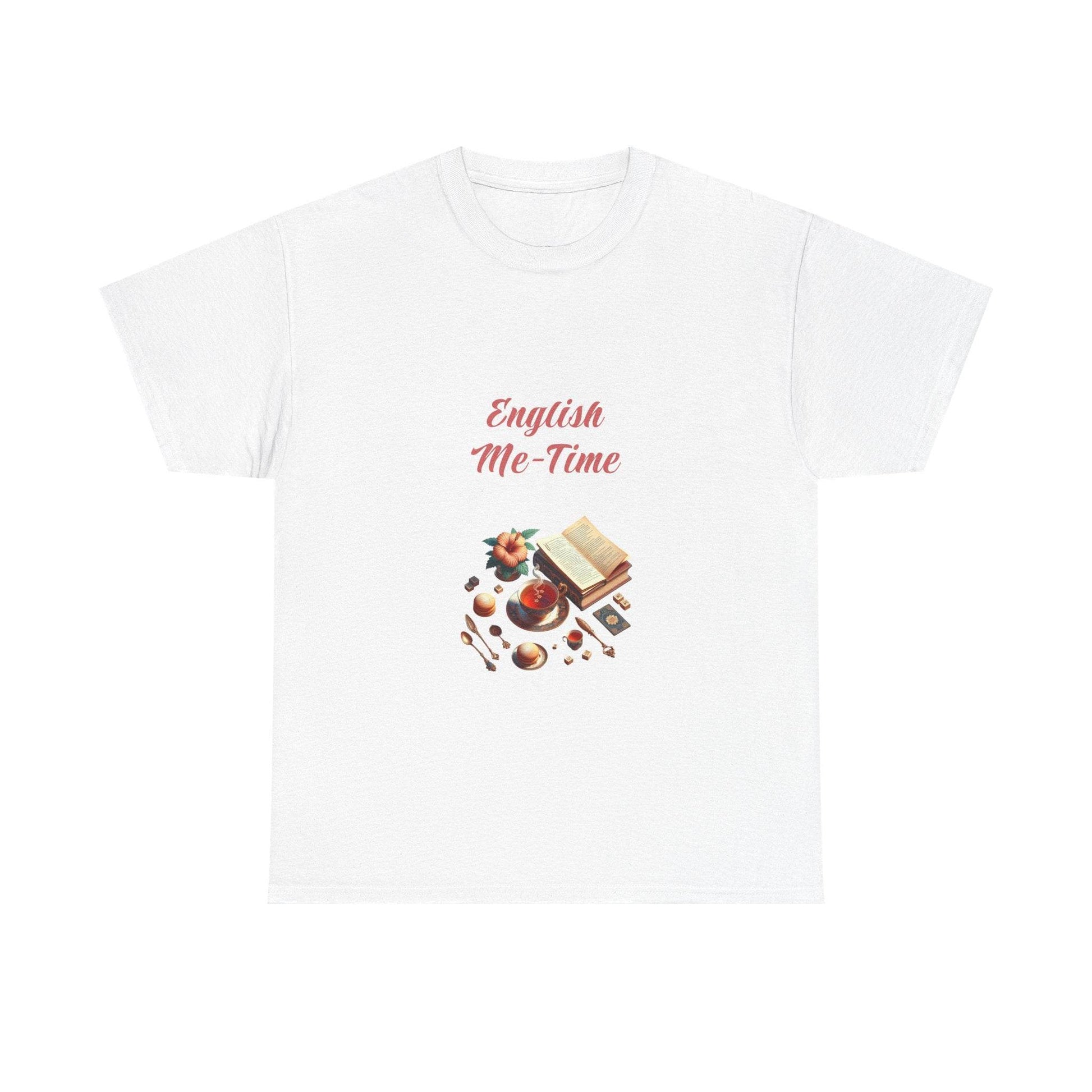 English Me-Time - Unisex Heavy Cotton Tee for Book Lovers - The Dreamer's Bookshop.