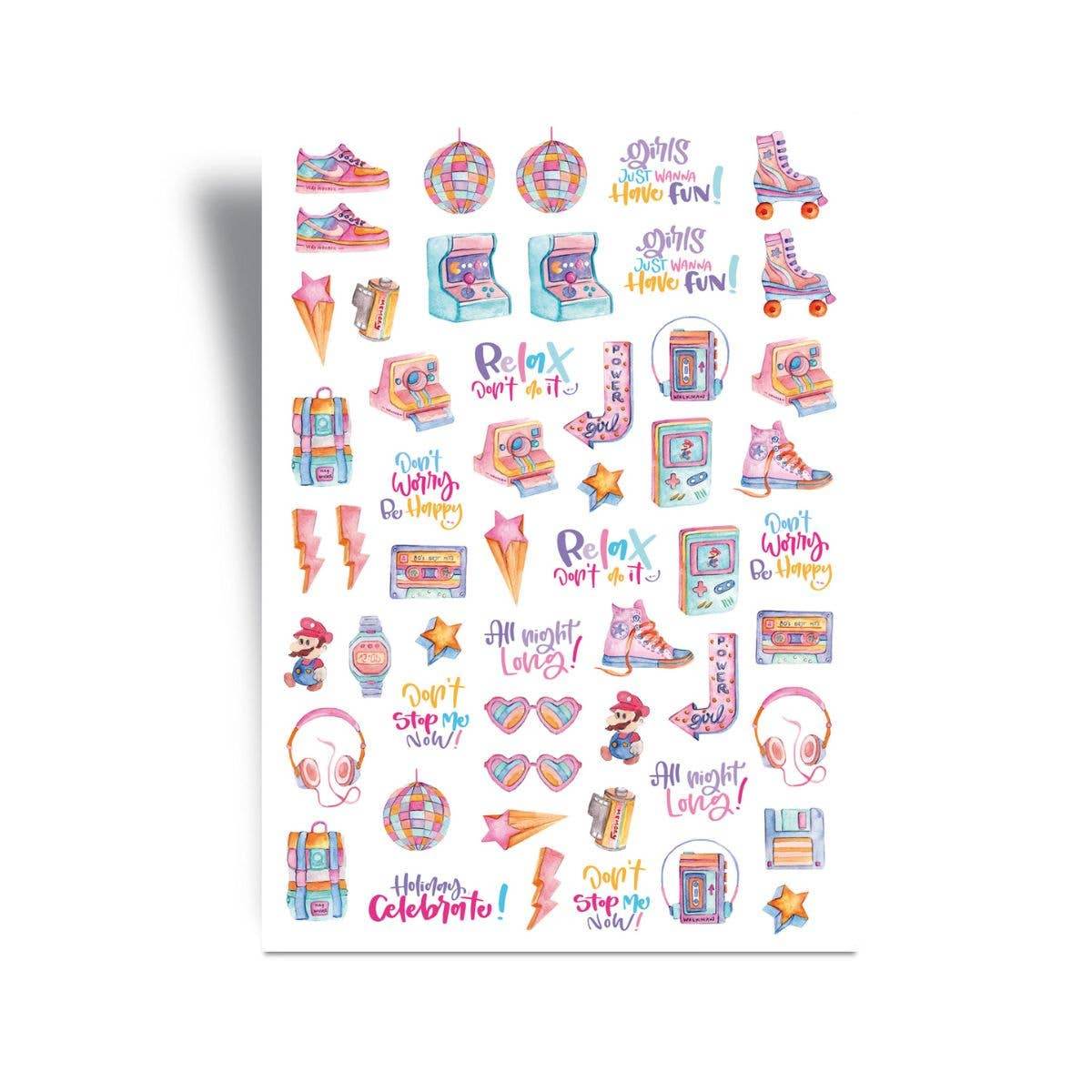 Very Wonder di Chiara Veri - Stickers - 80's Fever - The Dreamer's Bookshop.