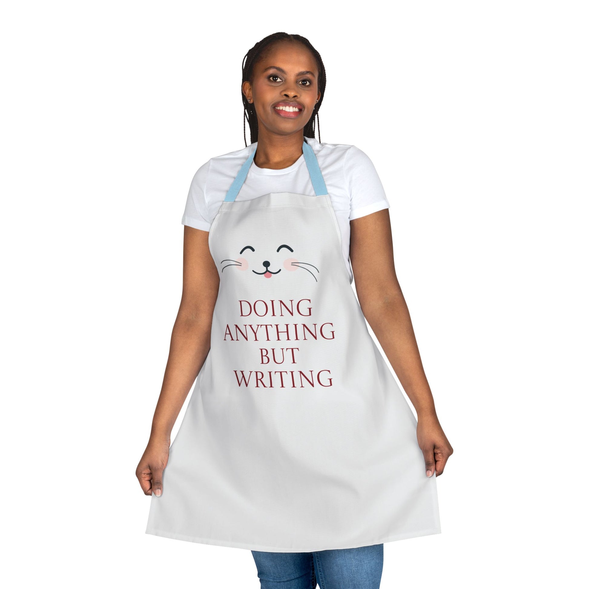 Fun Writing Apron with 5-Color Straps | "Doing Anything But Writing" - The Dreamer's Bookshop.