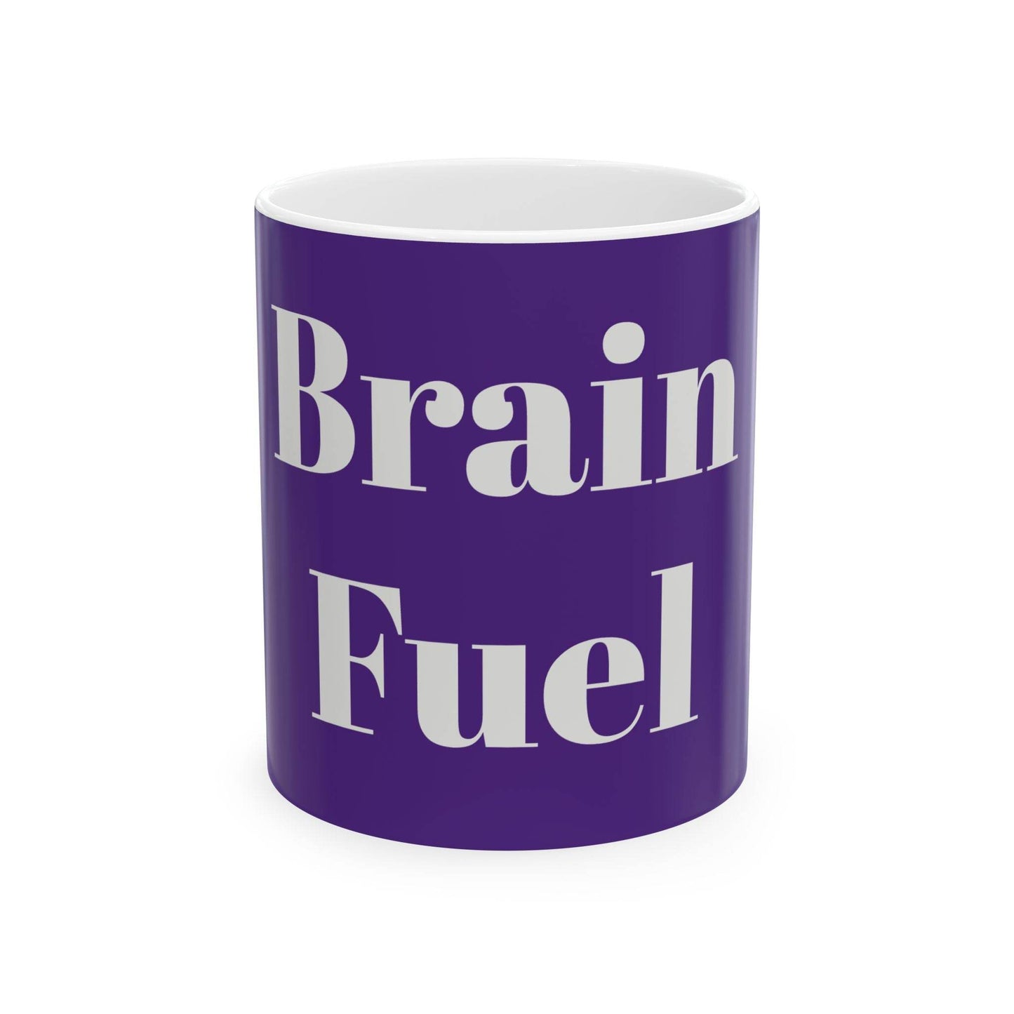 Brain Fuel Ceramic Mug - 11oz & 15oz Coffee Cup for Motivation and Inspiration - The Dreamer's Bookshop.