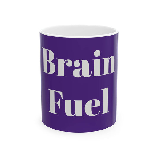 Brain Fuel Ceramic Mug - 11oz & 15oz Coffee Cup for Motivation and Inspiration - The Dreamer's Bookshop.