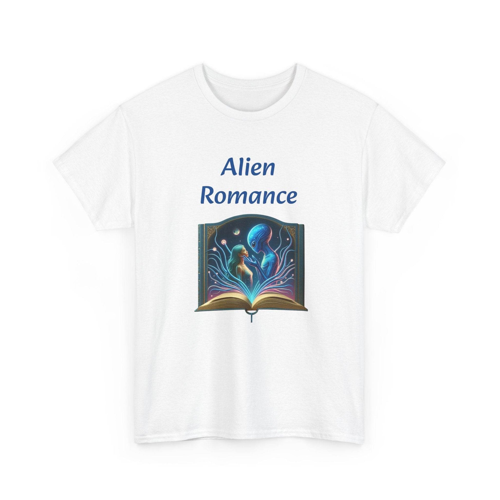 Sci-Fi - Graphic Tee - Unisex Heavy Cotton T-Shirt Alien Romance Books - The Dreamer's Bookshop.