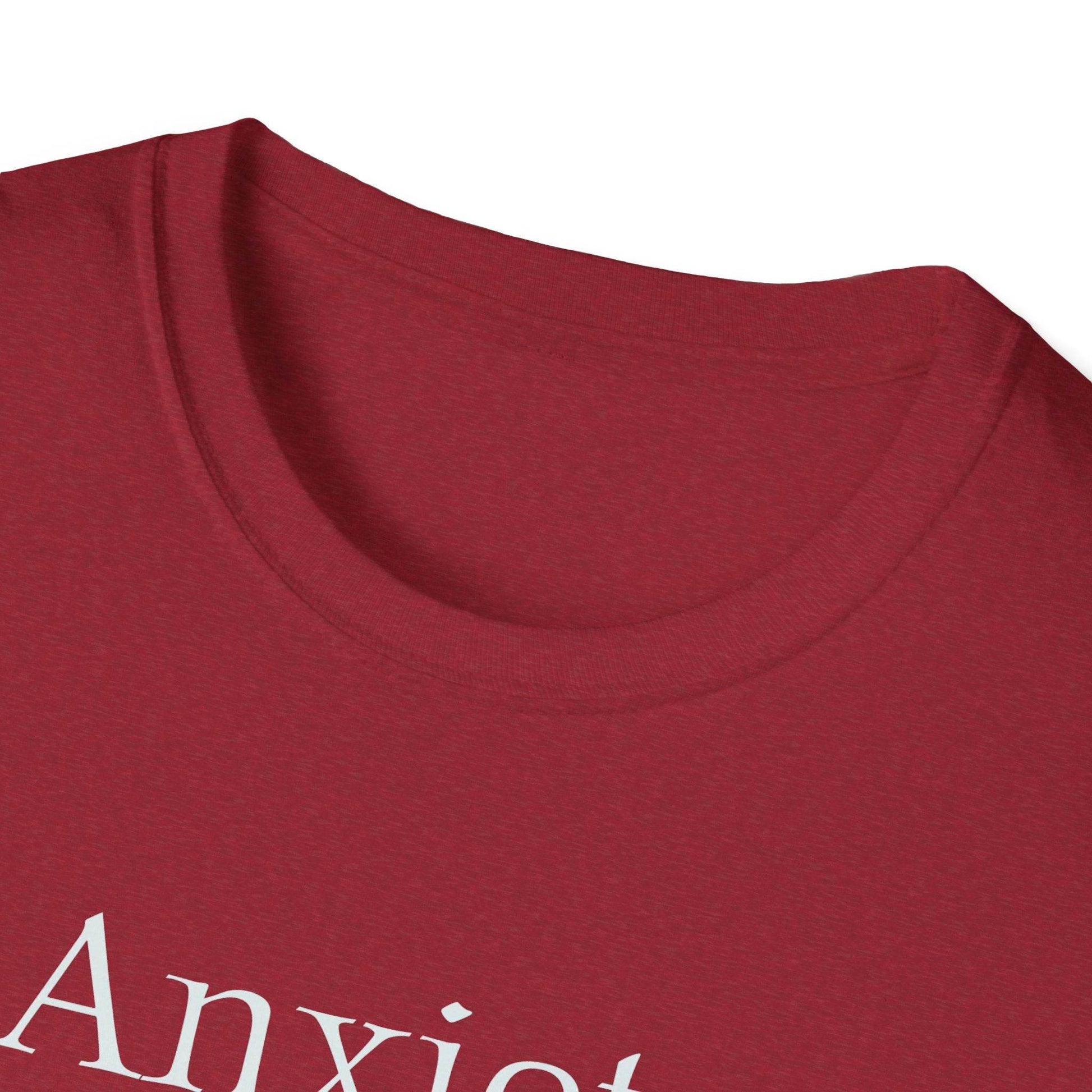 Anxiety Warrior Unisex Softstyle T-Shirt - Empowering Battle Against Mental Health - The Dreamer's Bookshop.