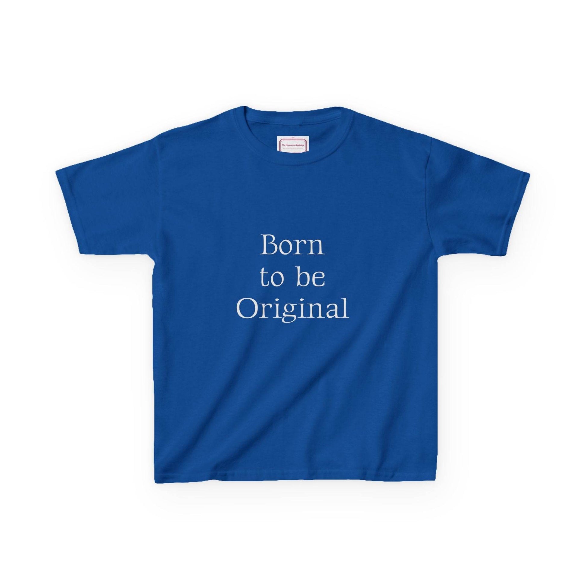 EU - Kids 'Born to be Original' Cotton Tee - Support Young Creators - The Dreamer's Bookshop.