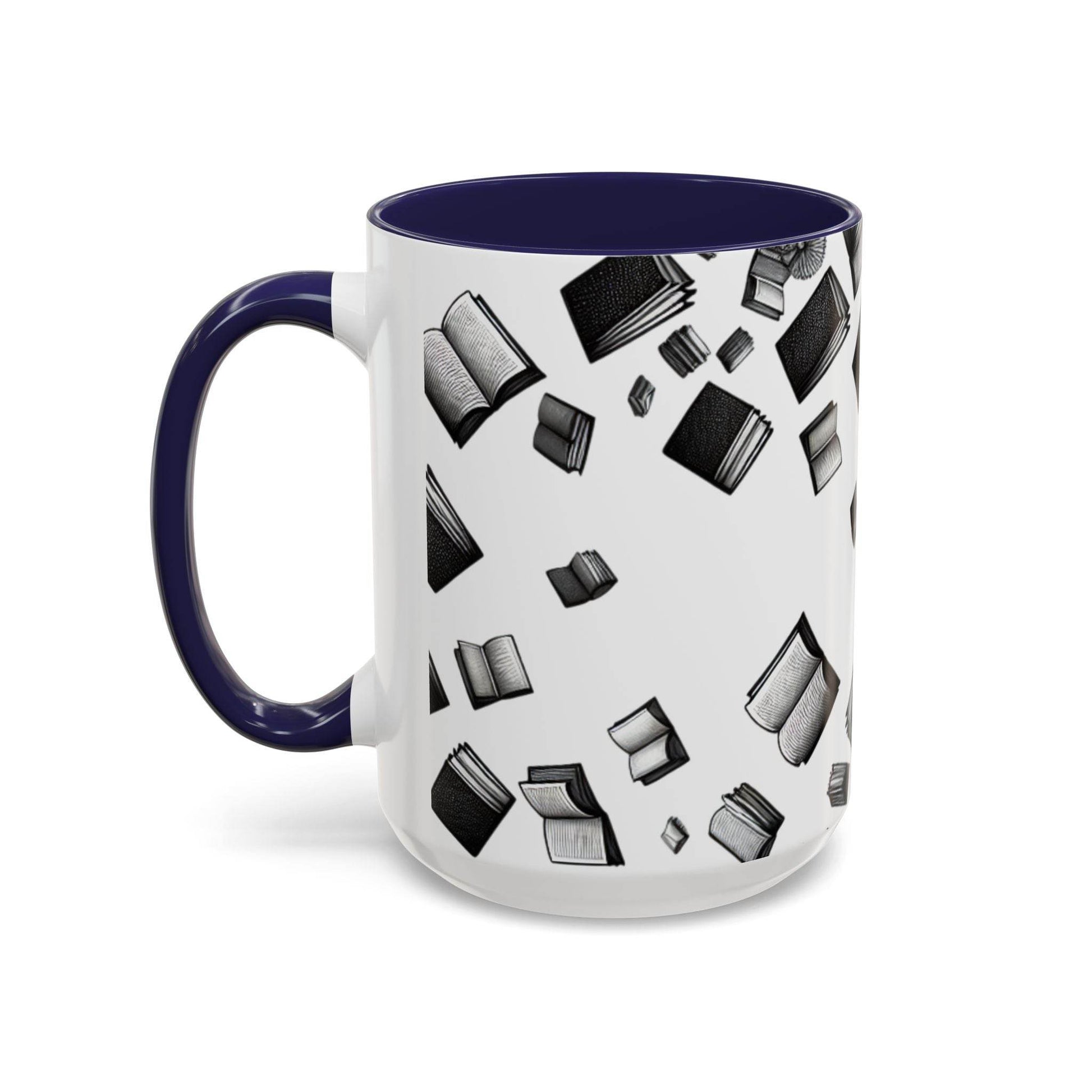 Books on My Mind Accent Coffee Mug - Perfect for Book Lovers - The Dreamer's Bookshop.