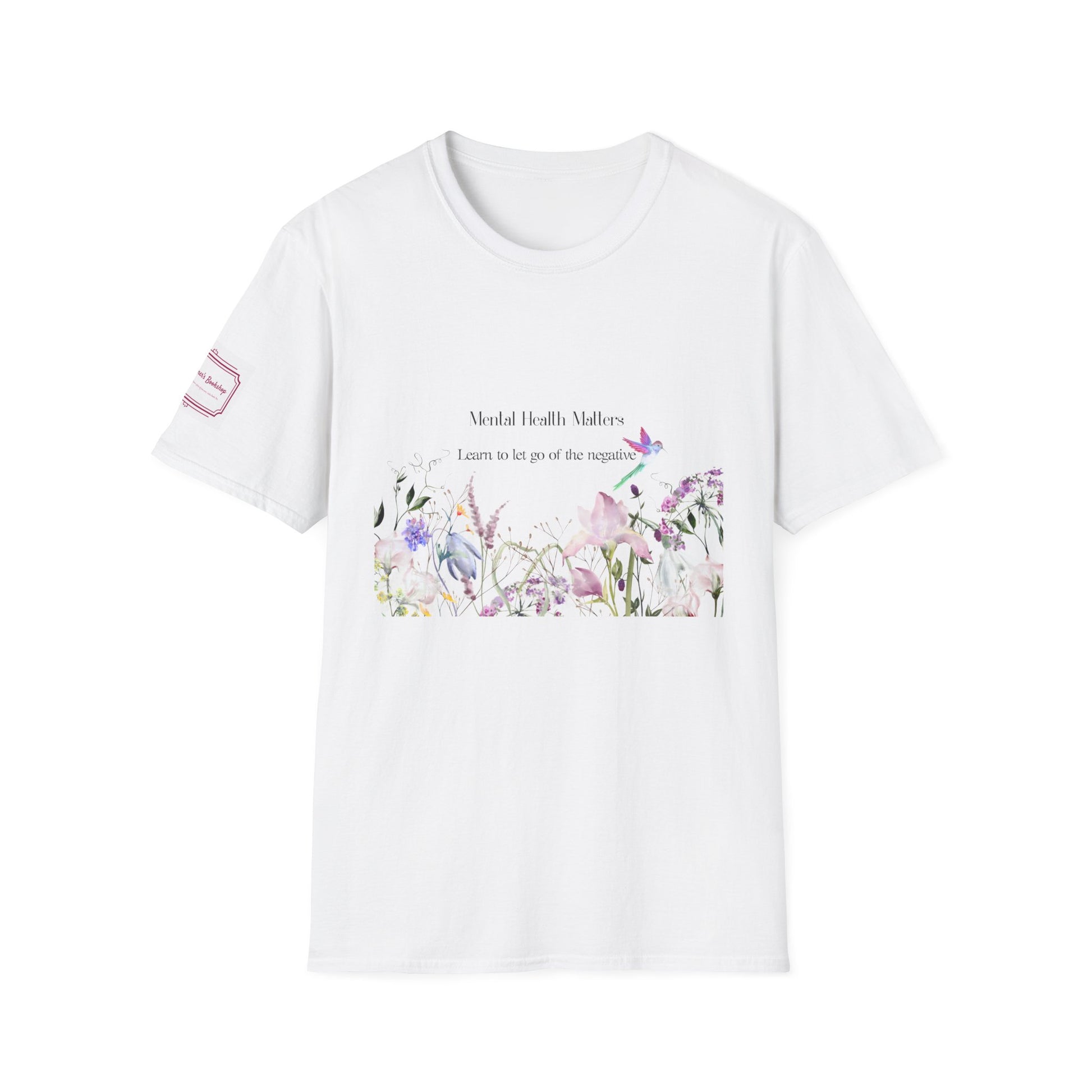 Inspirational Unisex T-Shirt - Mental Health "Let Go" - The Dreamer's Bookshop.