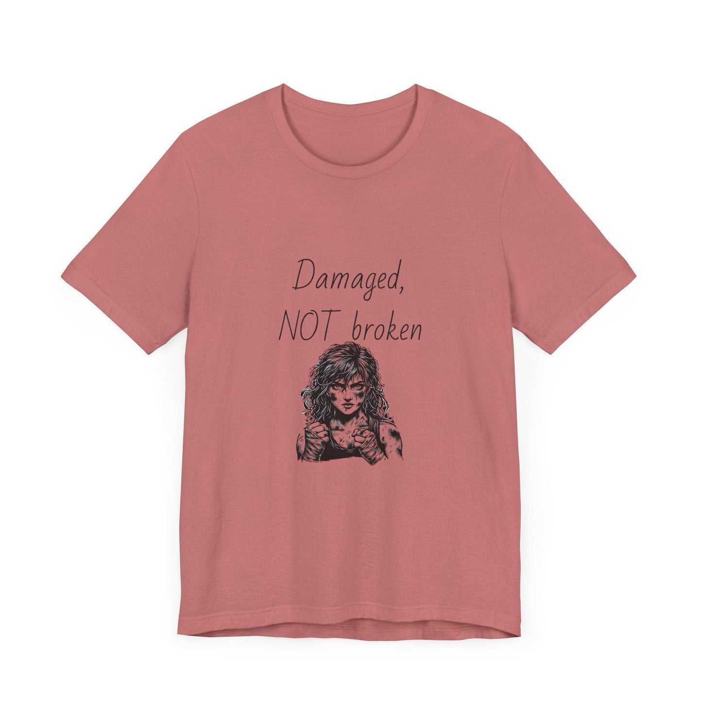 Fierce Survivor Unisex Short Sleeve Tee - Damaged, NOT broken - The Dreamer's Bookshop.