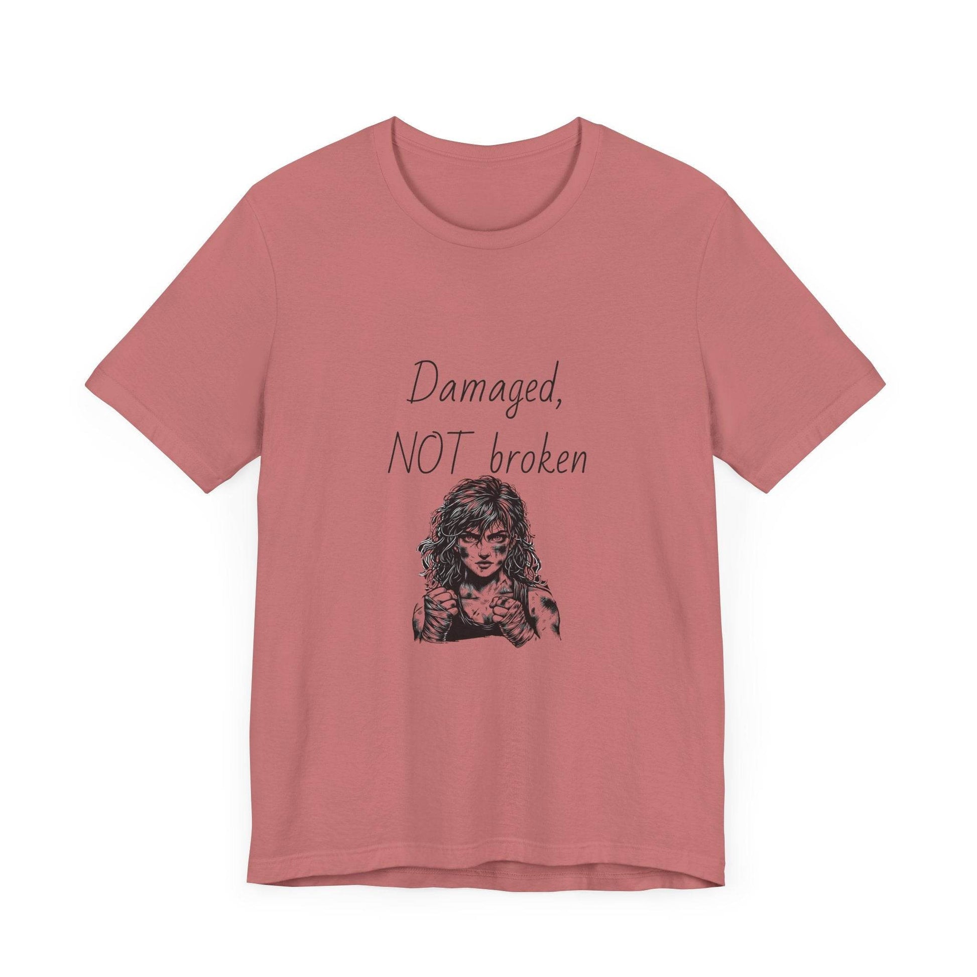 Fierce Survivor Unisex Short Sleeve Tee - Damaged, NOT broken - The Dreamer's Bookshop.