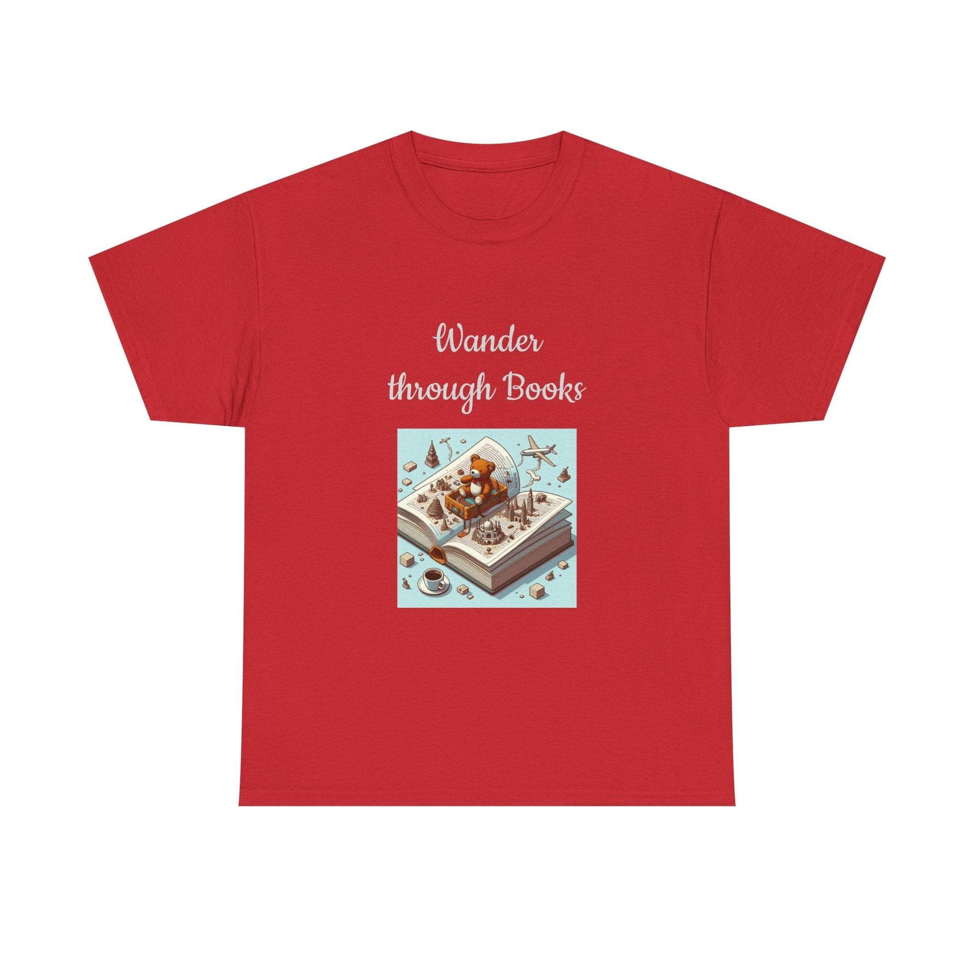 Wander - Unisex Heavy Cotton Tee for Book Lovers - The Dreamer's Bookshop.