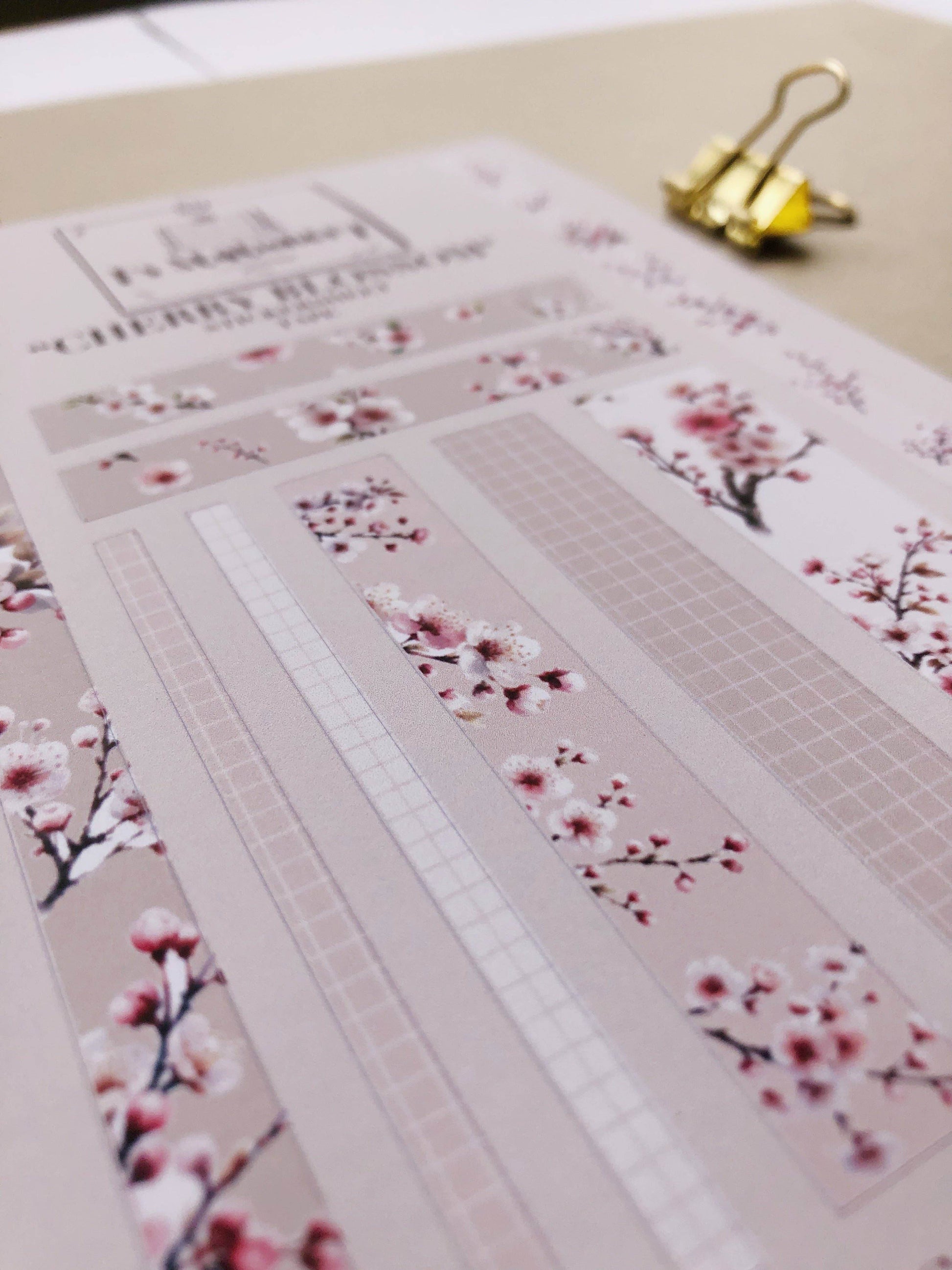 T's Stationery - Stickerveltape „Cherry Blossom” - The Dreamer's Bookshop.