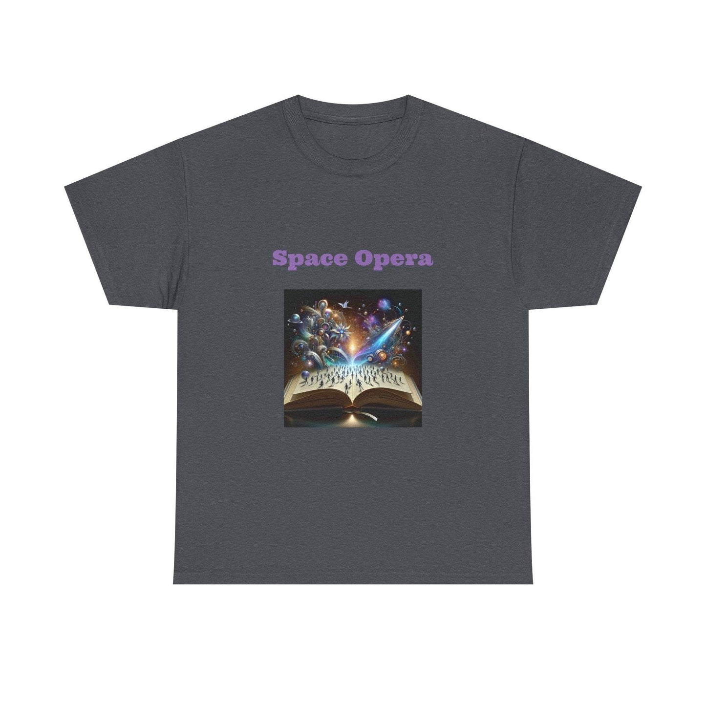 Space Opera - Graphic Tee - Unisex Heavy Cotton T-Shirt Sci-Fi Books - The Dreamer's Bookshop.