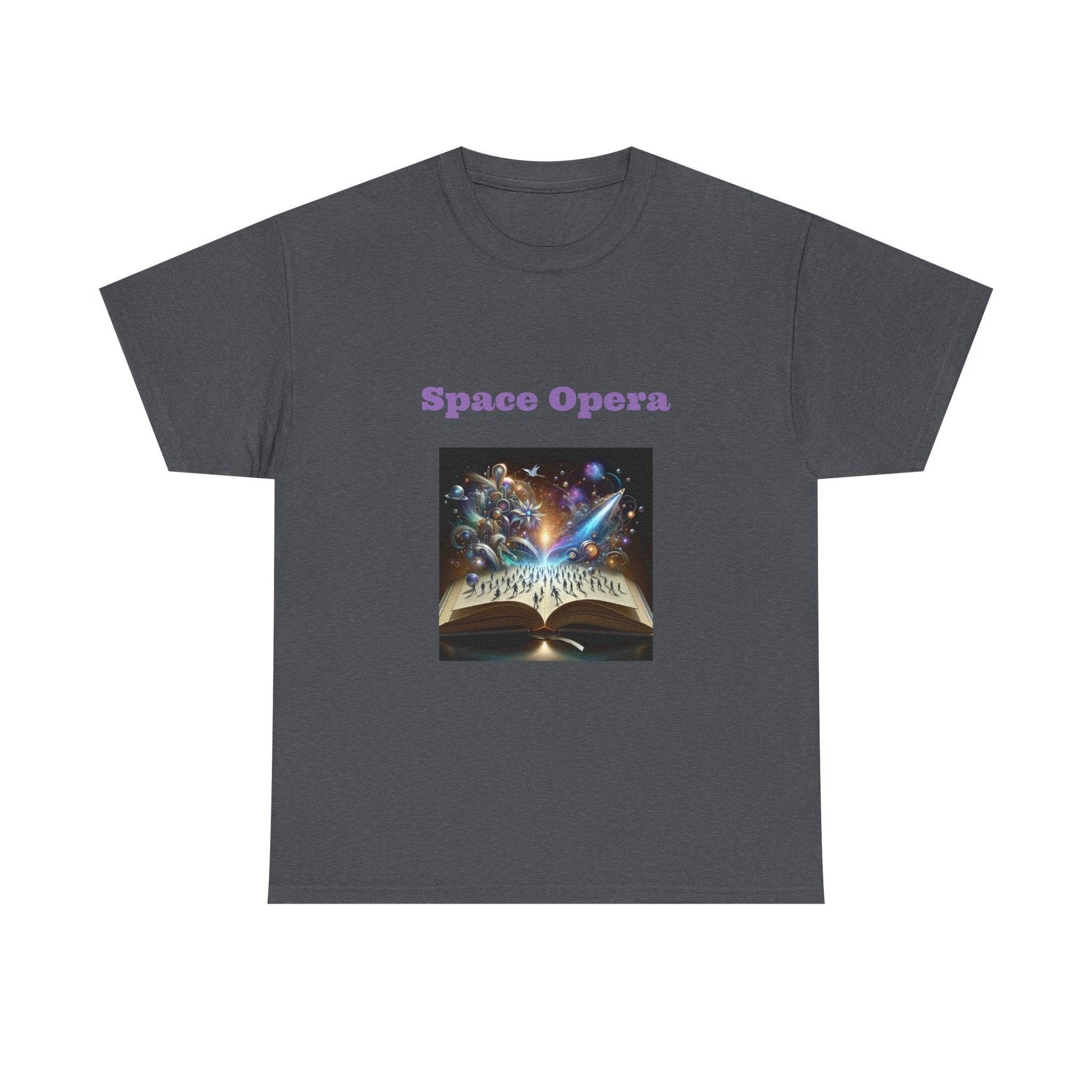 Space Opera - Graphic Tee - Unisex Heavy Cotton T-Shirt Sci-Fi Books - The Dreamer's Bookshop.