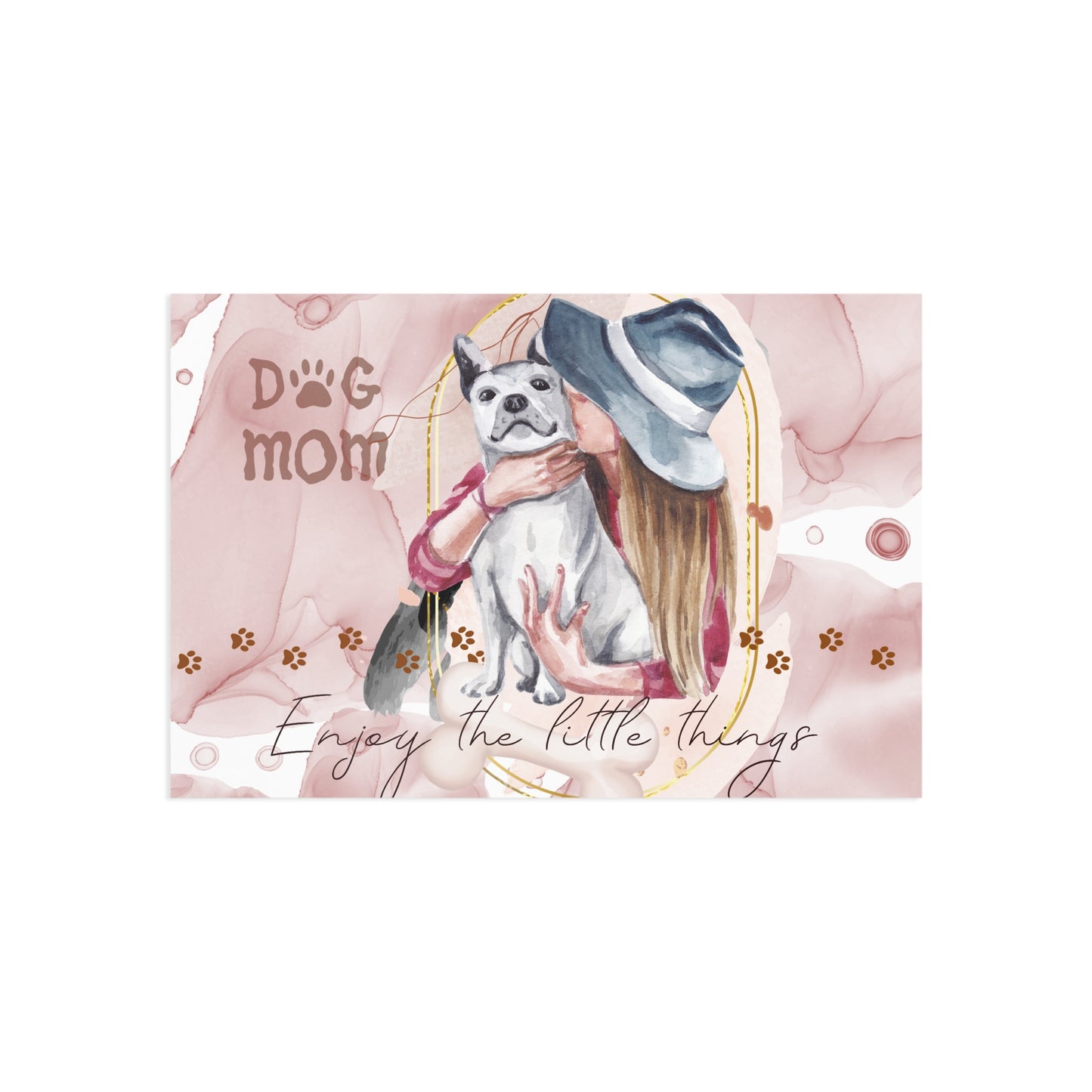 The Dreamer's Bookshop "Dog Mom" Enjoy the Little Things Card - The Dreamer's Bookshop.