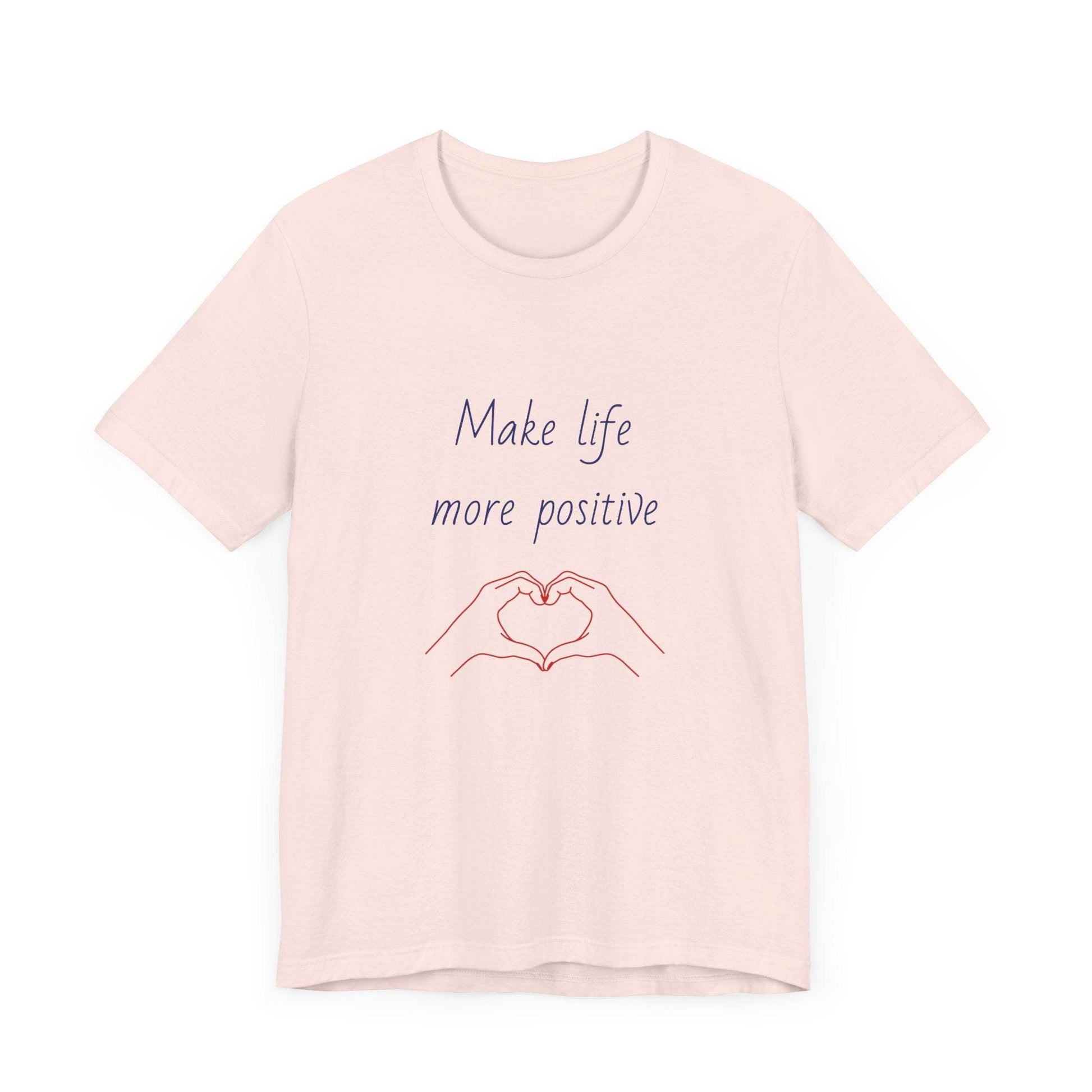 Positive Vibes Unisex Short Sleeve Tee - Make Life More Positive - The Dreamer's Bookshop.