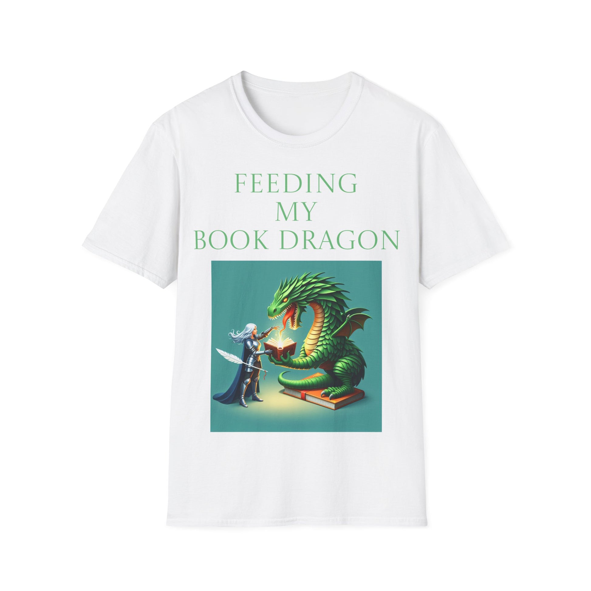 Unisex -Inspired T-Shirt - "Book Dragon" - Perfect for Book Lovers - The Dreamer's Bookshop.