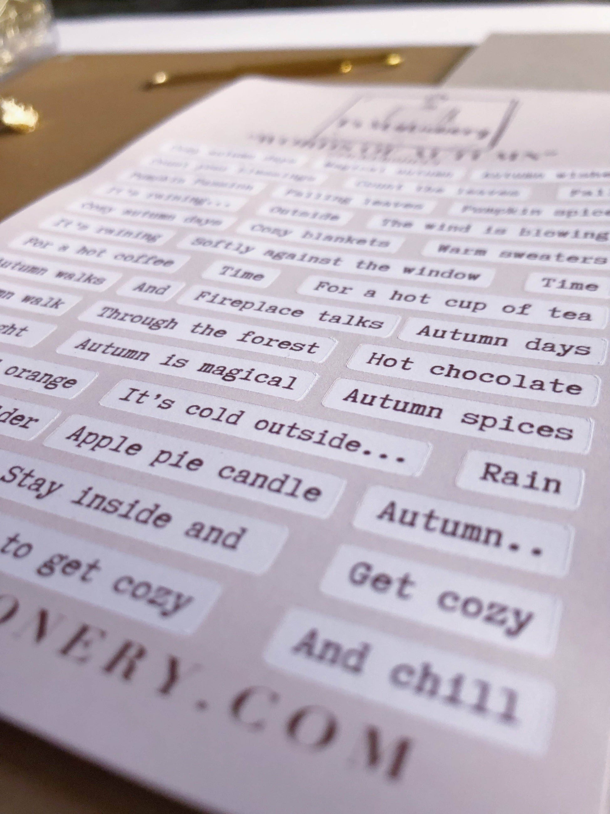 T's Stationery - „Woorden van de herfst” - The Dreamer's Bookshop.