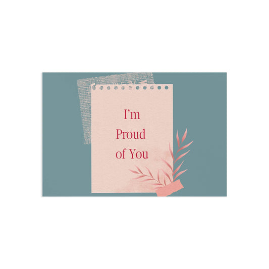 The Dreamer's Bookshop Appreciation "I'm Proud of You" Print Card - The Dreamer's Bookshop.