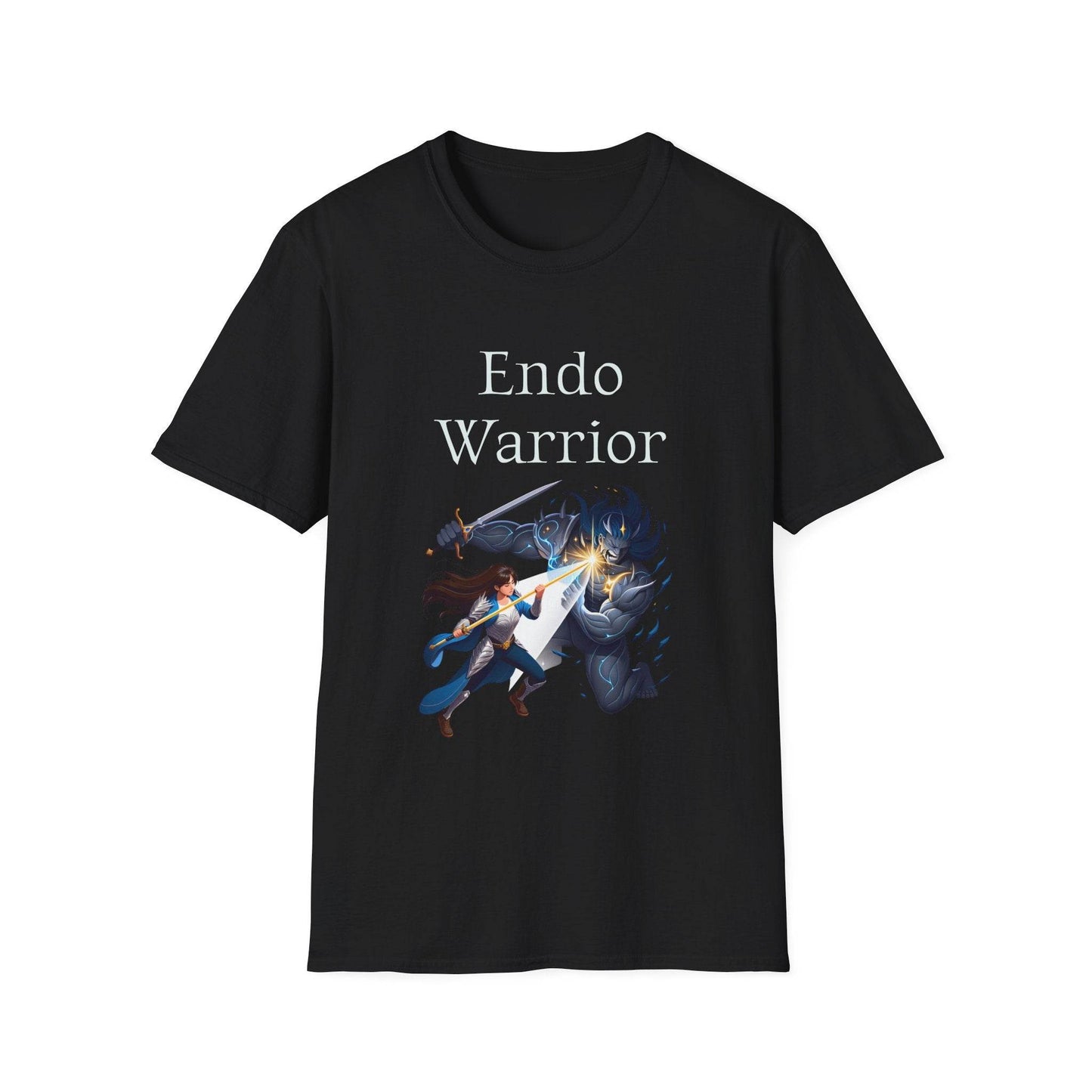 Endometriosis Warrior Unisex Softstyle T-Shirt - Empowering Battle for Women's Health - The Dreamer's Bookshop.