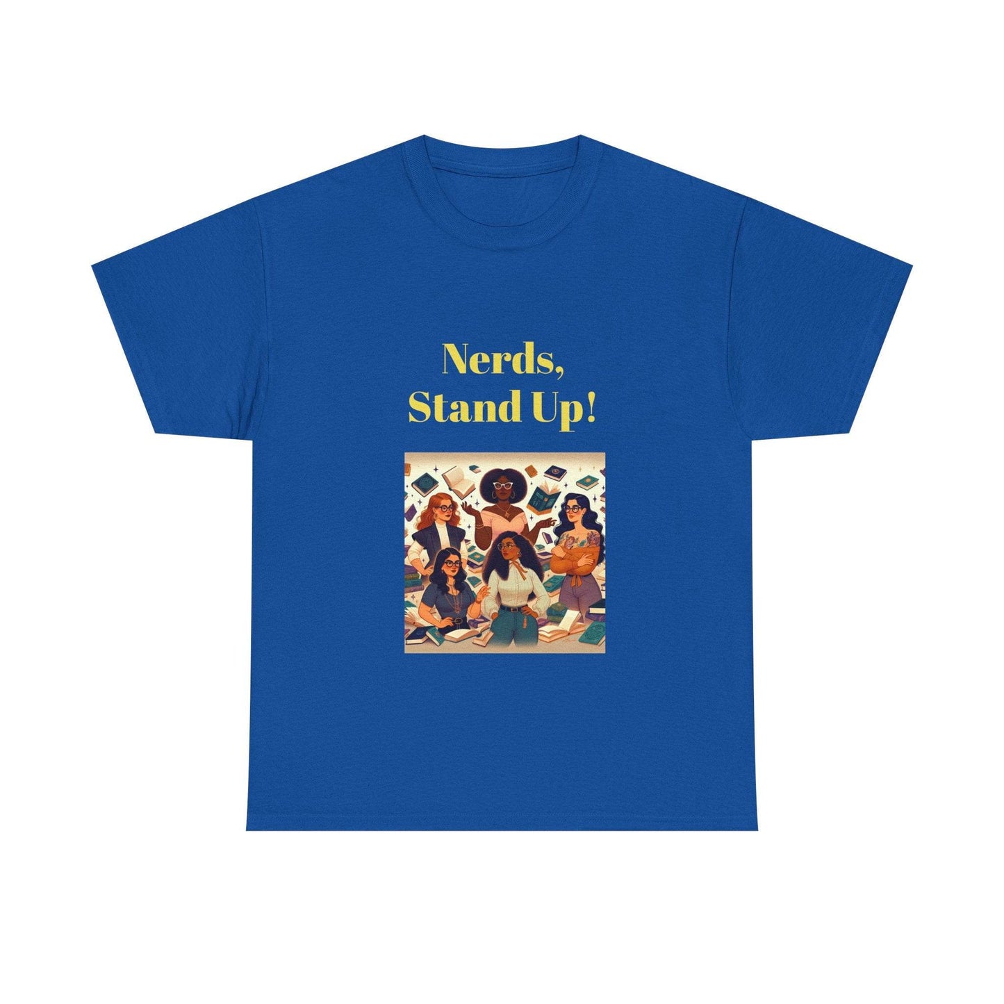Nerds Stand Up - Unisex Heavy Cotton Tee - Book Lovers - The Dreamer's Bookshop.
