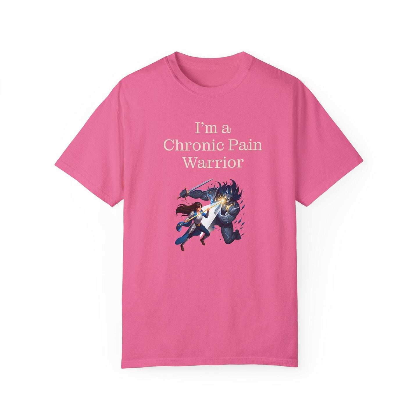 Chronic Pain Warrior Unisex T-Shirt - Empowering Tee for Healthcare Awareness - The Dreamer's Bookshop.