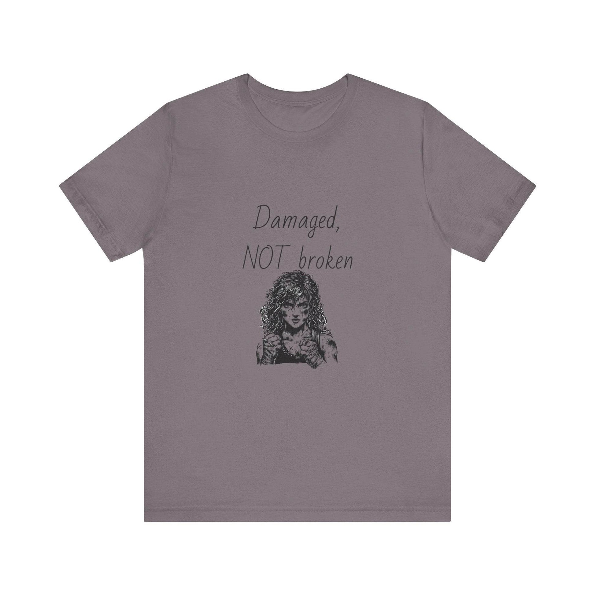 Fierce Survivor Unisex Short Sleeve Tee - Damaged, NOT broken - The Dreamer's Bookshop.