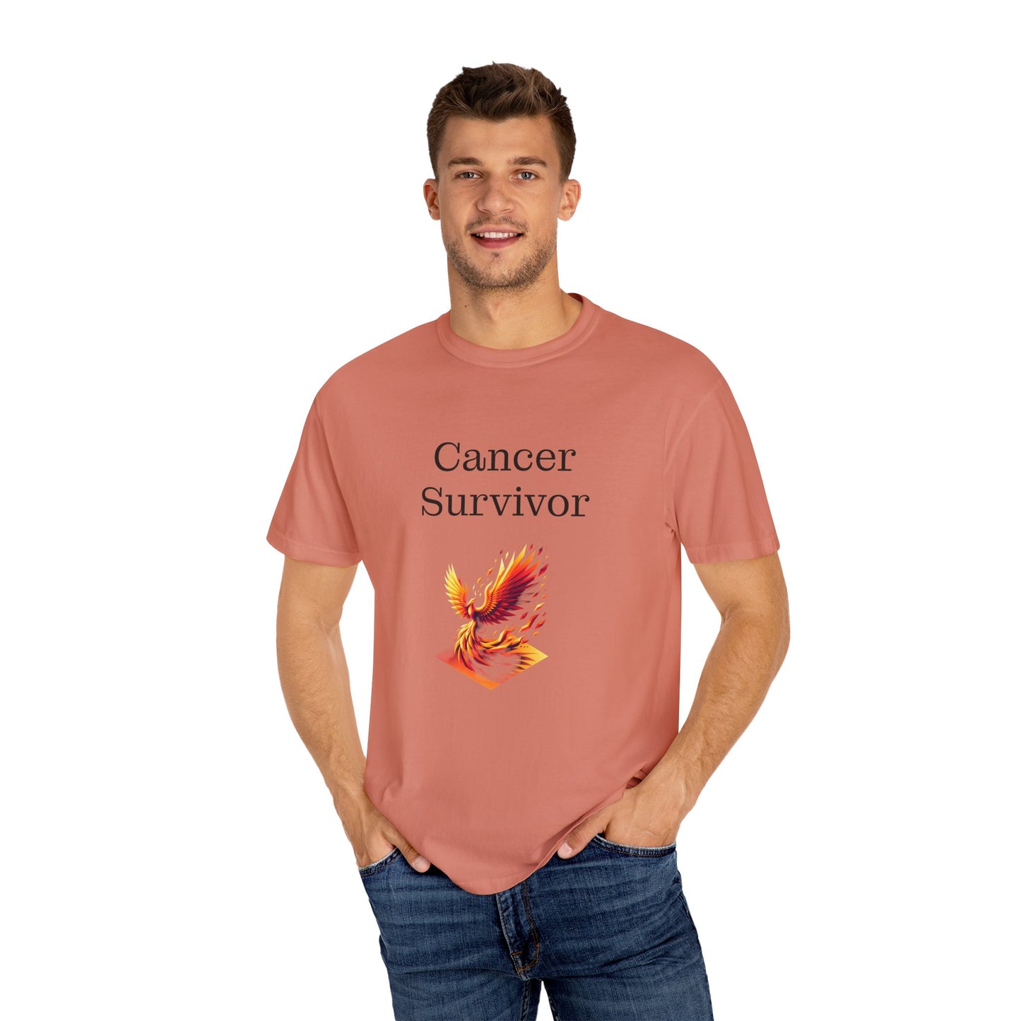Cancer Survivor Unisex Garment-Dyed T-shirt - Inspirational Motivational Tee