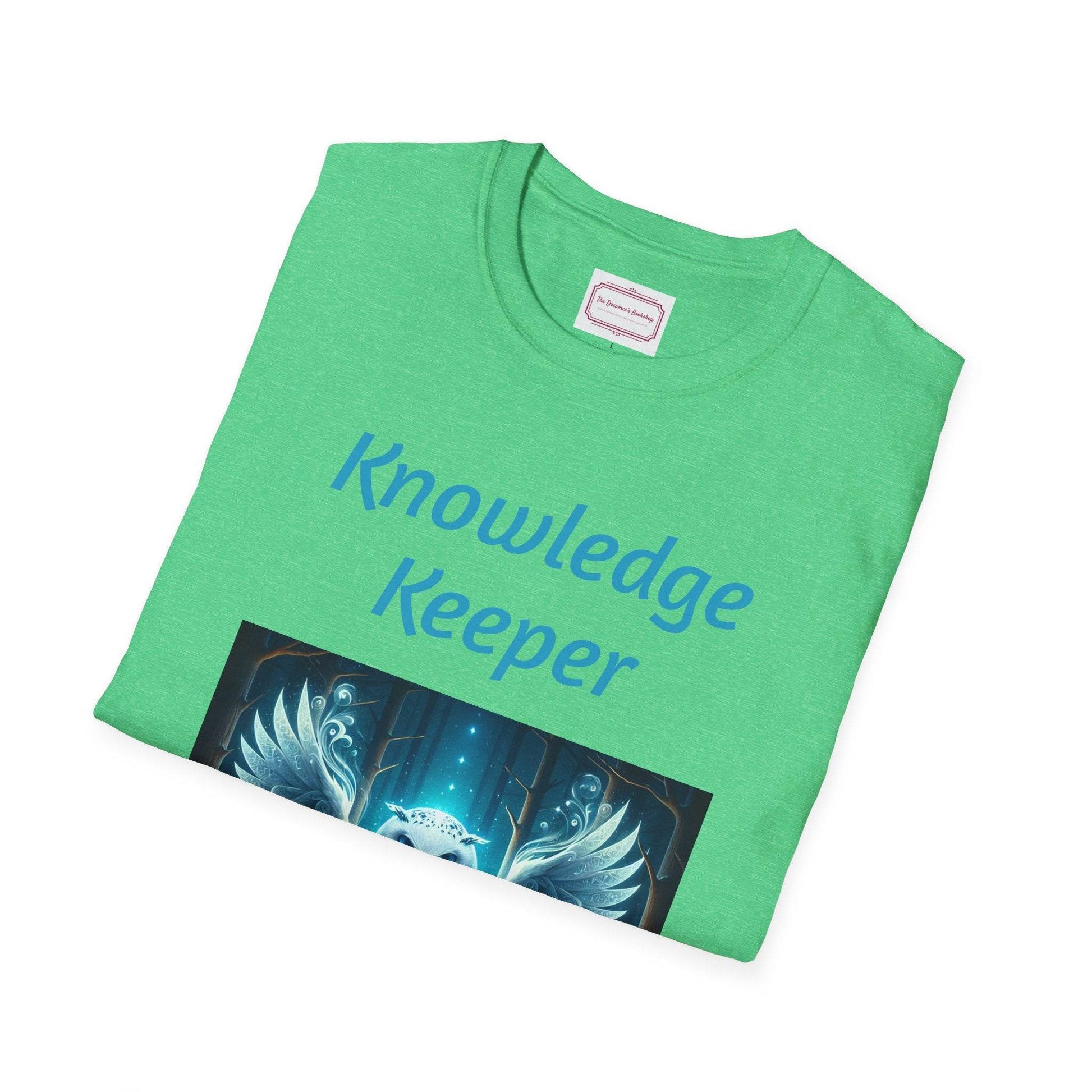 Knowledge Keeper Owl T-Shirt for Book Lovers - Proud Reader - The Dreamer's Bookshop.