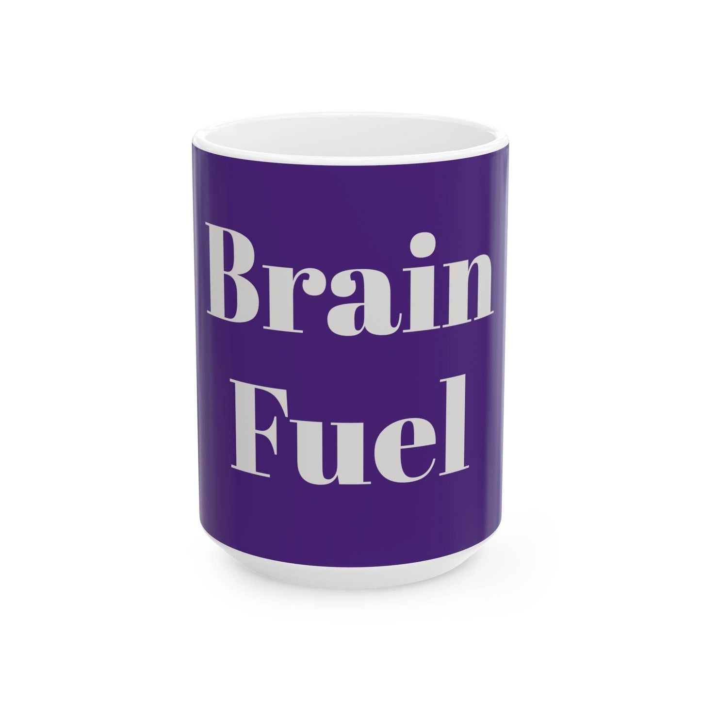 Brain Fuel Ceramic Mug - 11oz & 15oz Coffee Cup for Motivation and Inspiration - The Dreamer's Bookshop.