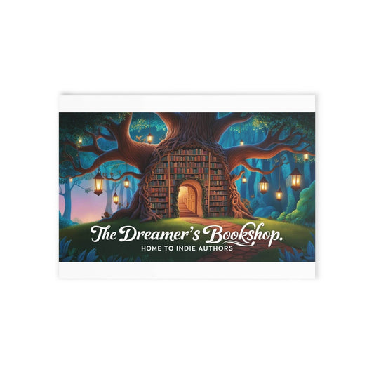 The Dreamer's Bookshop - Tree and Books Card - The Dreamer's Bookshop.